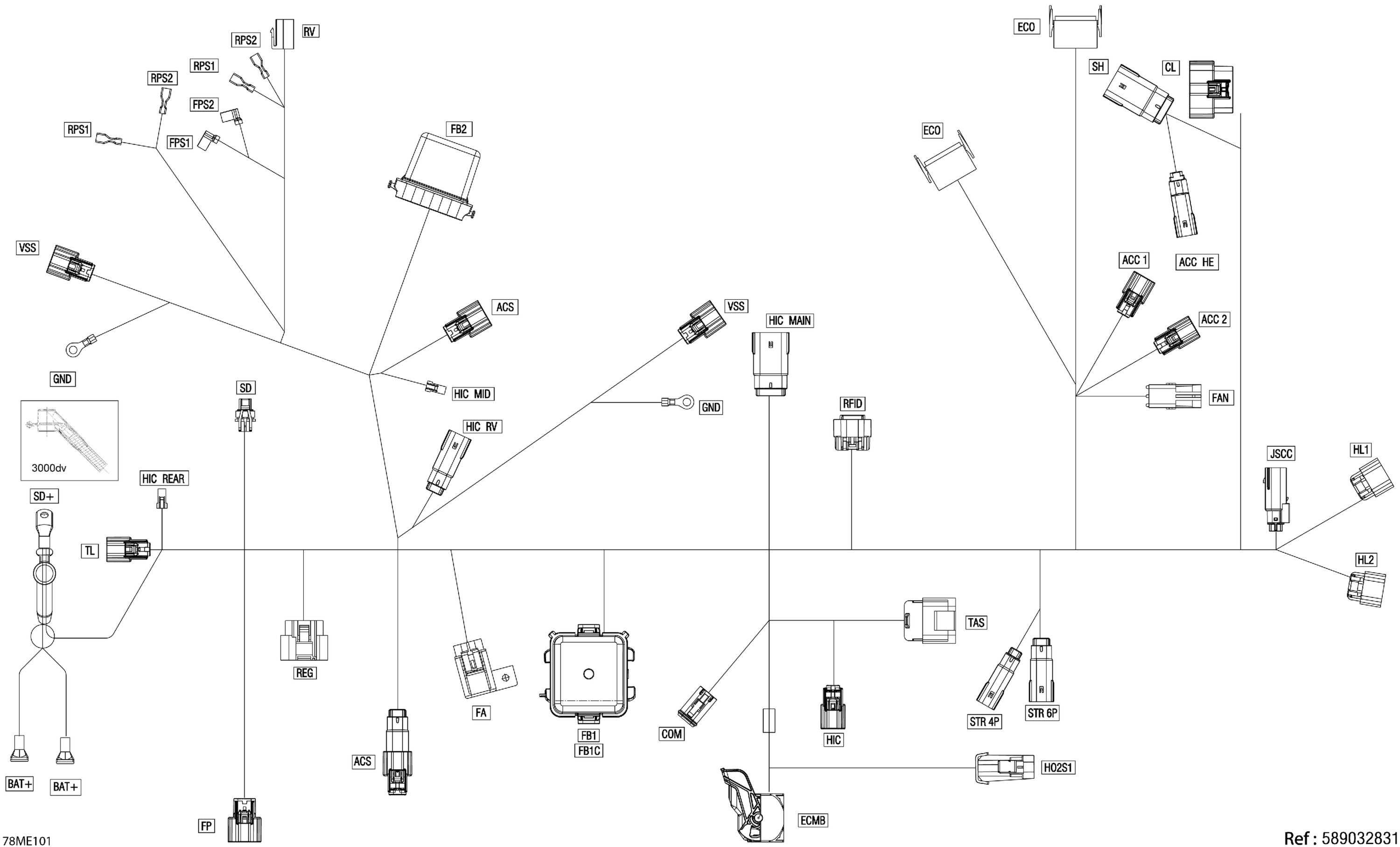 Electric - Main Harness - 515179735