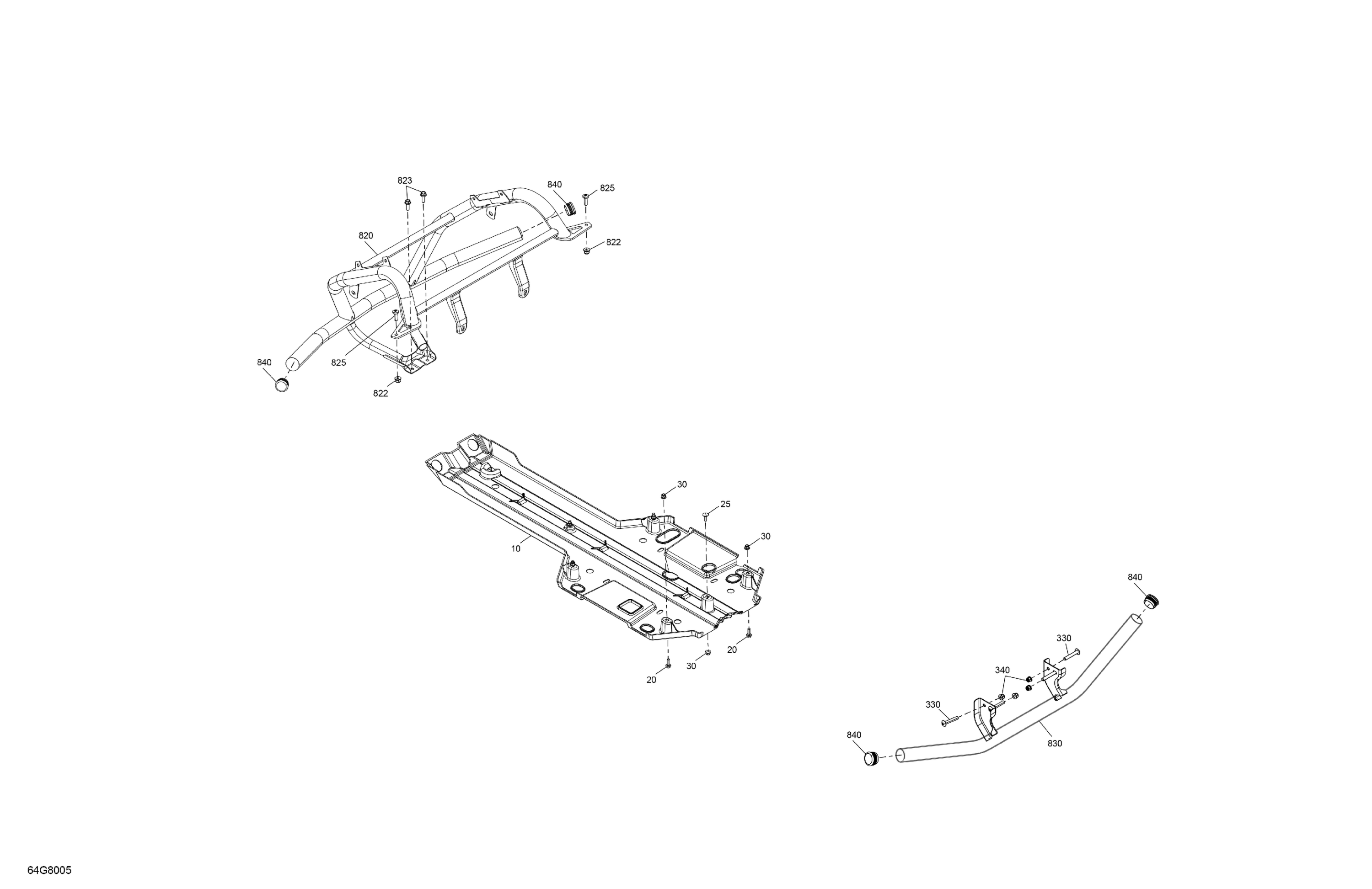 Схема узла: Body - Skid Plate and Bumper