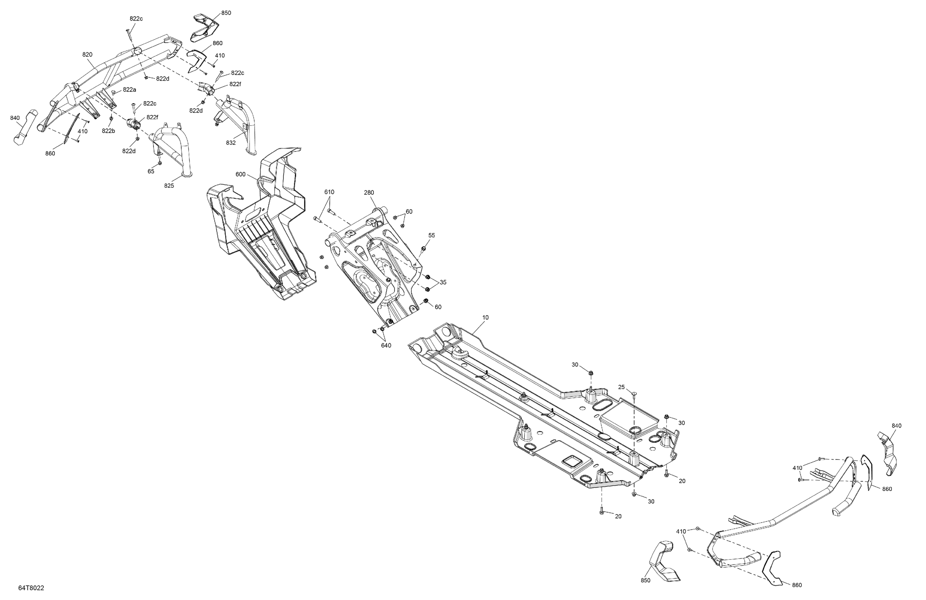 Схема узла: Body - Skid Plate and Bumper