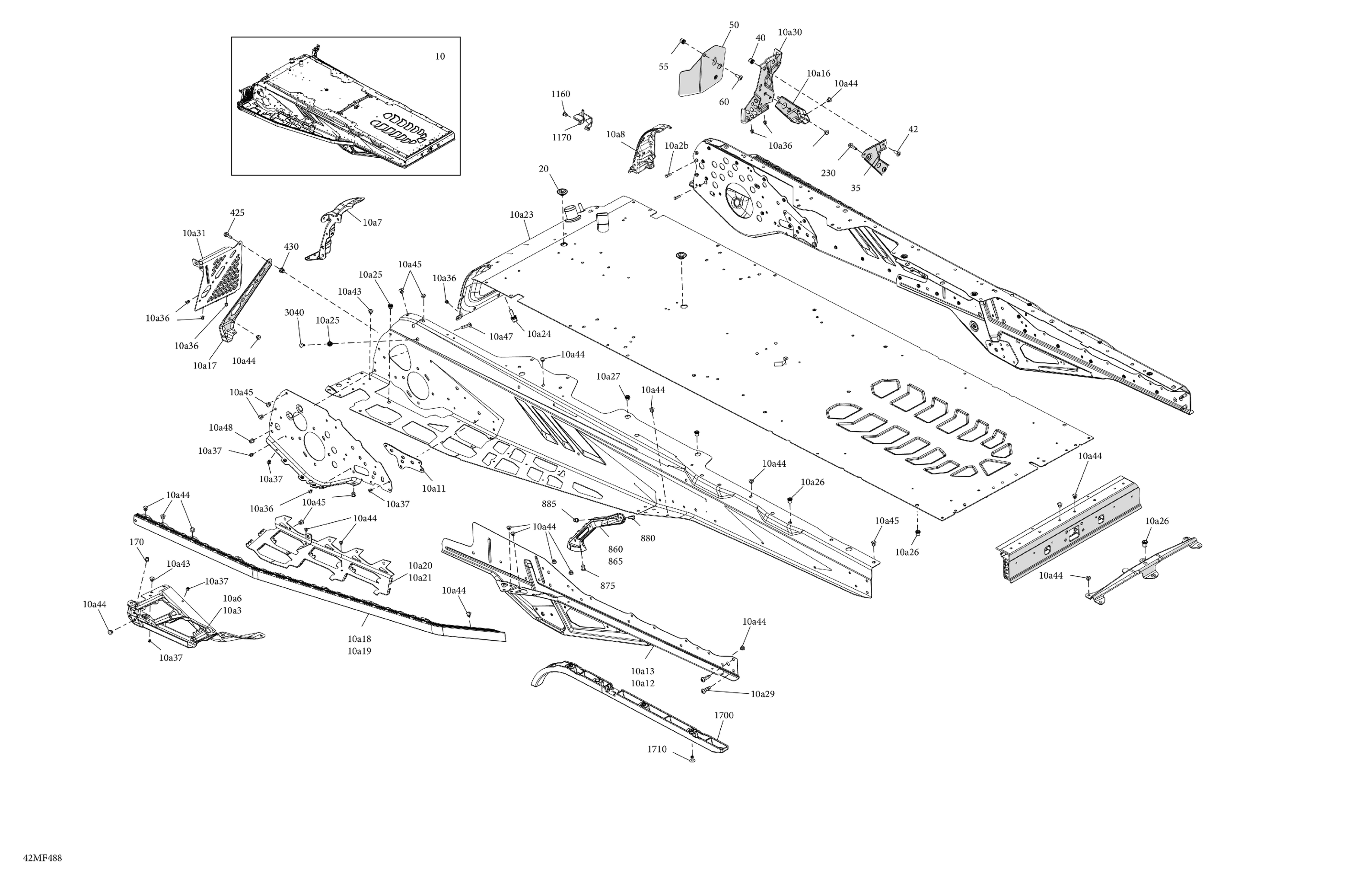 Схема узла: Frame - System - Rear Section