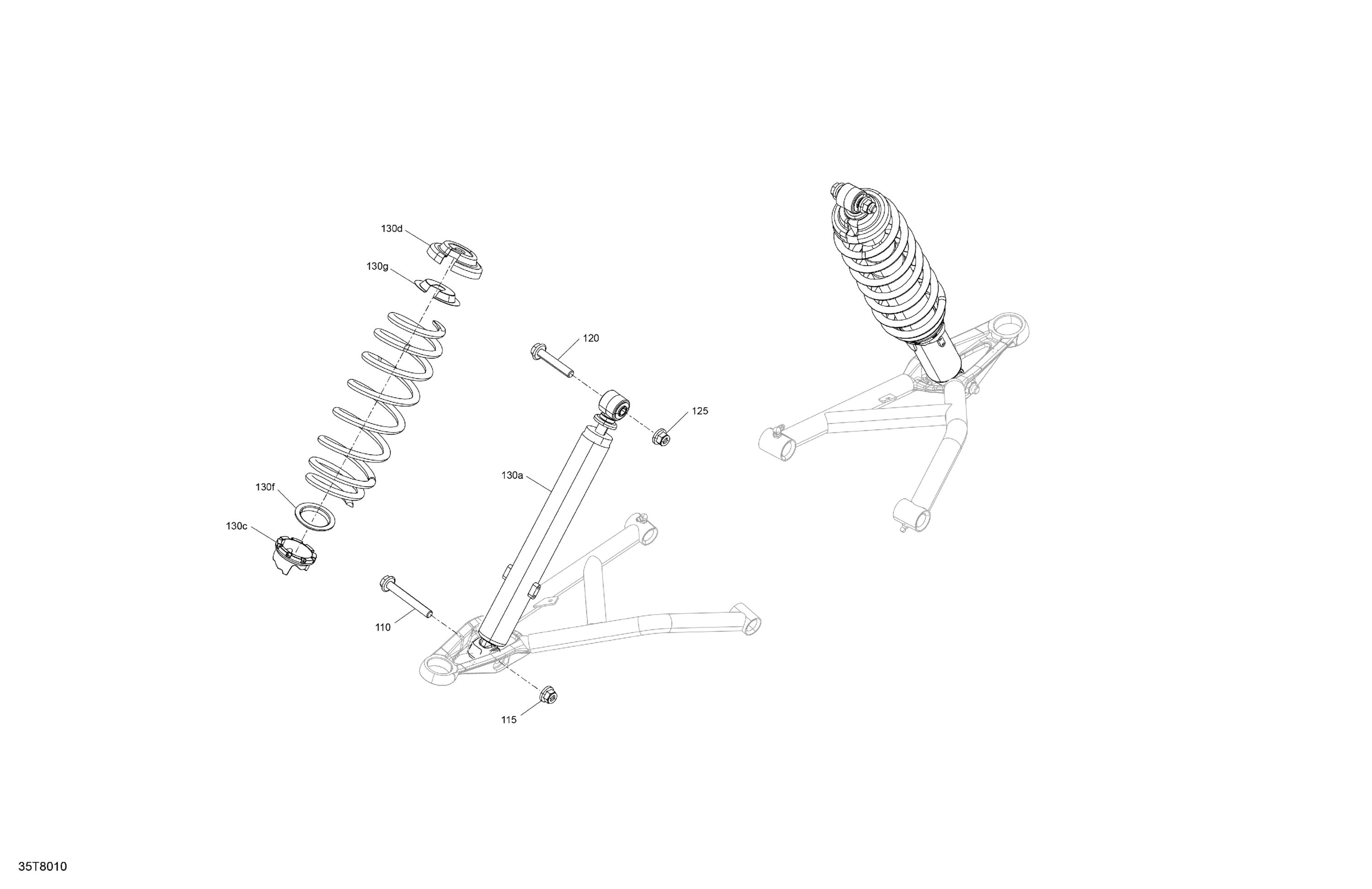 Схема узла: Suspension - Front Shocks