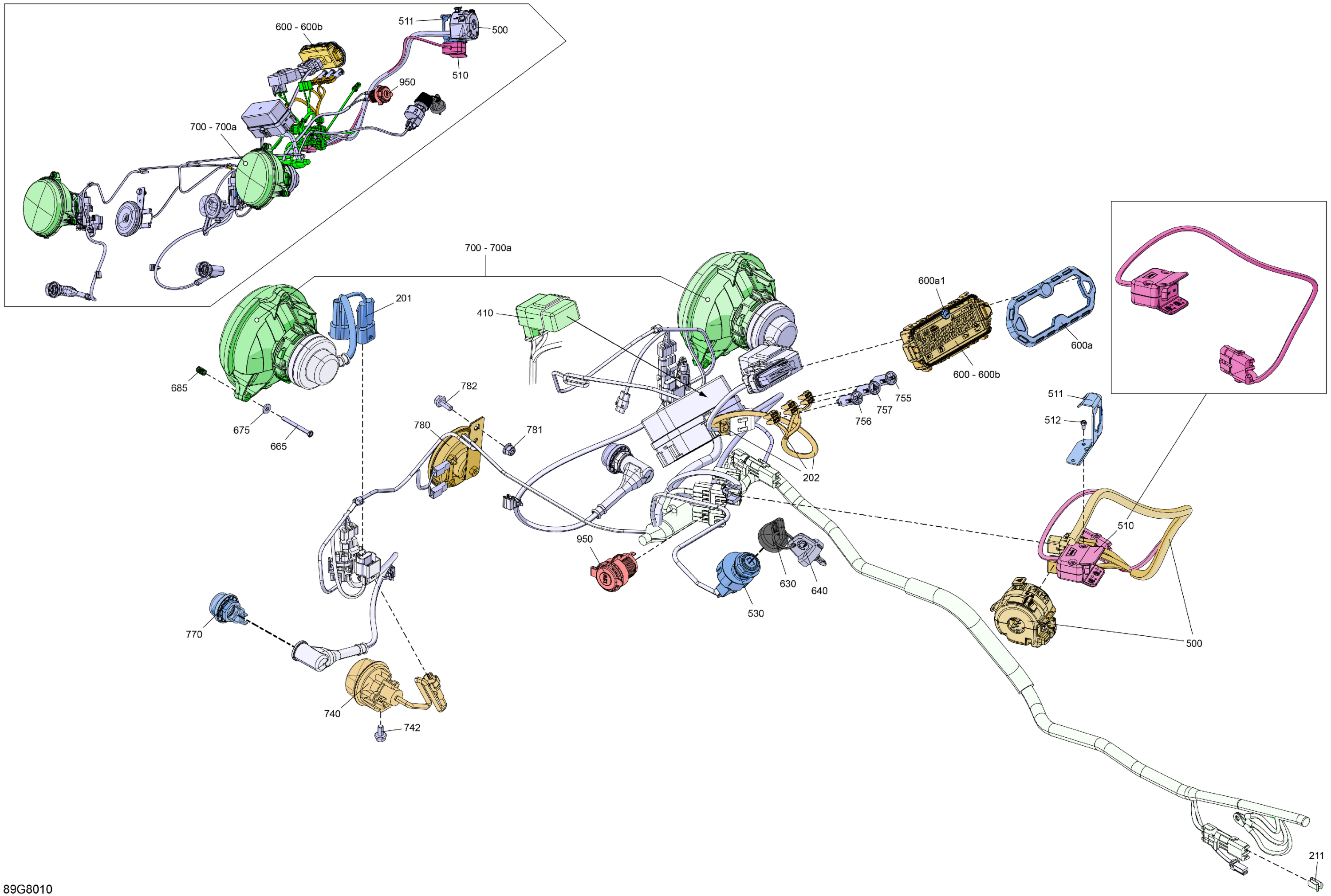 Схема узла: Electric - Front Section
