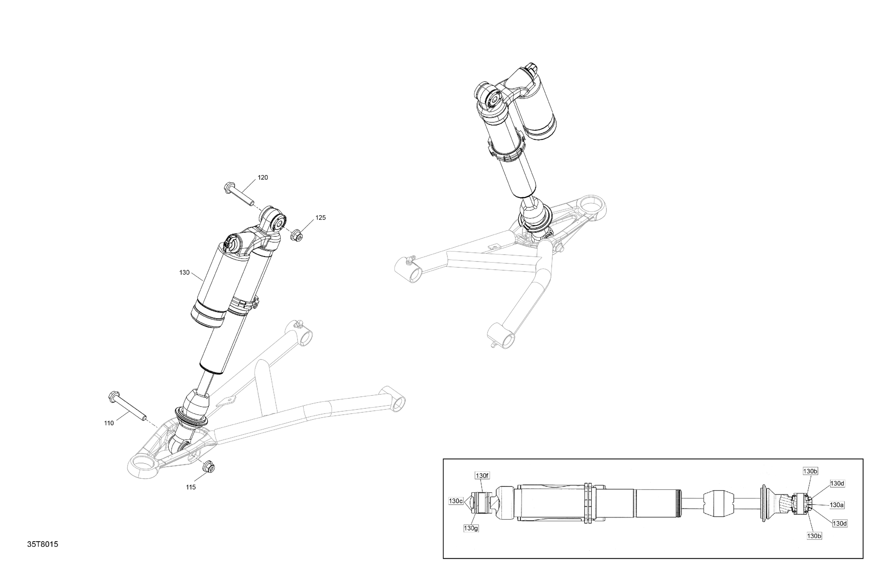 Схема узла: Suspension - Front Shocks