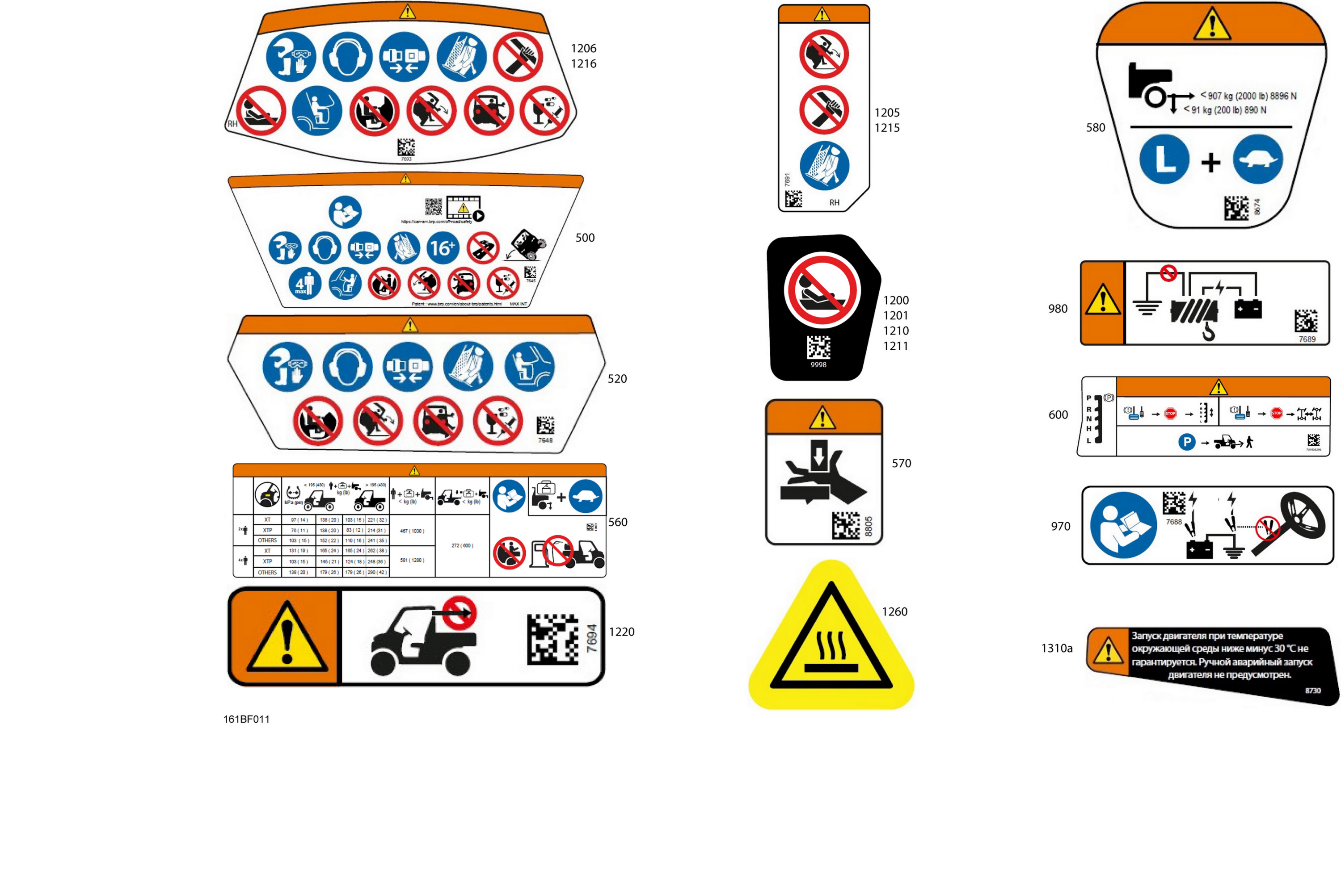Body - Warning Decals