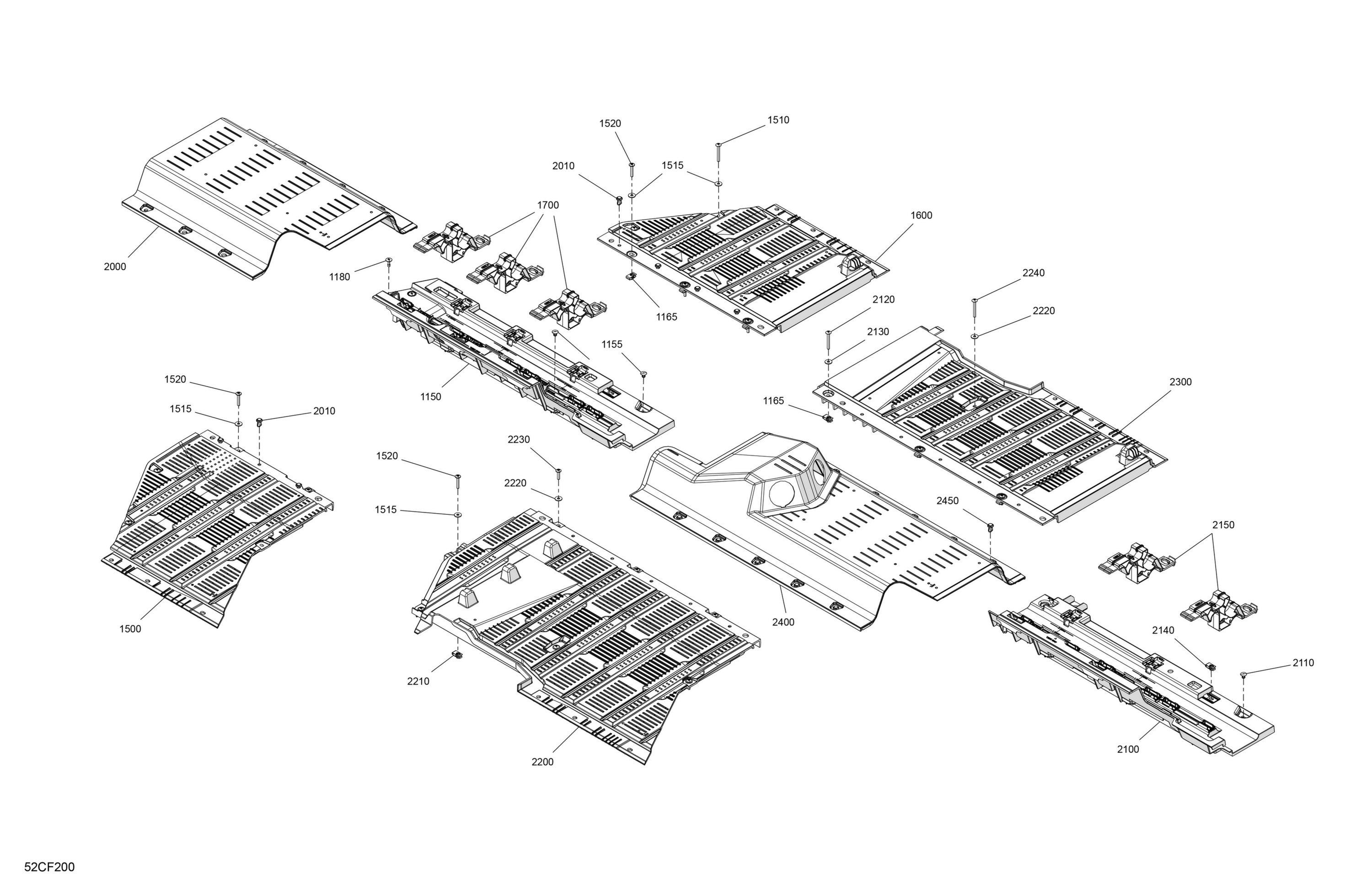 Схема узла: Cab Interior - Floor