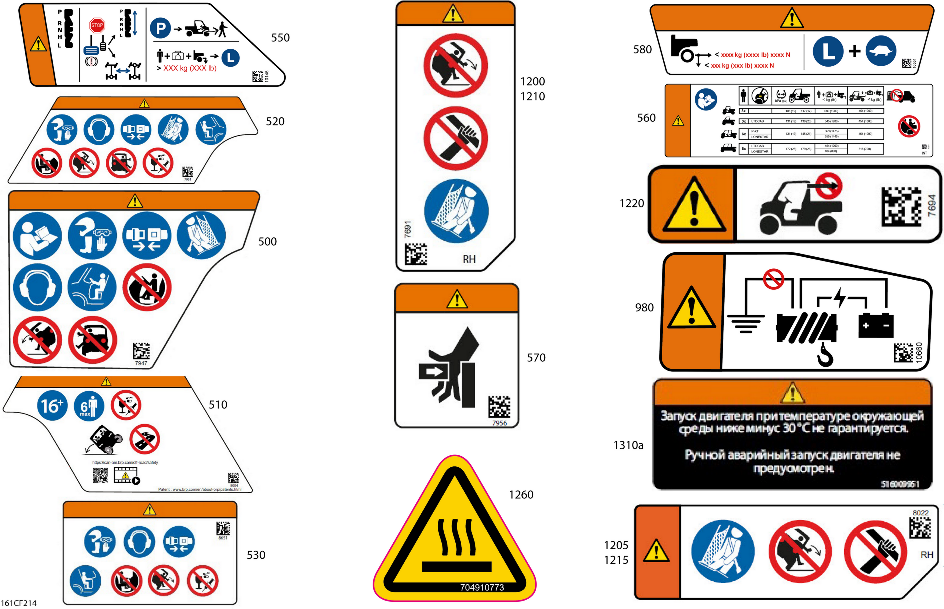 Body - Warning Decals
