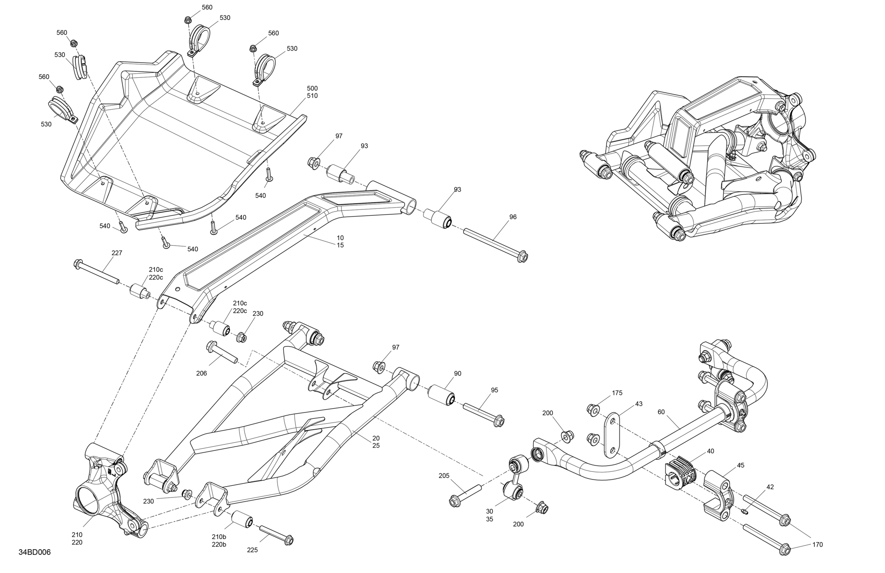 Схема узла: Suspension - Rear Components