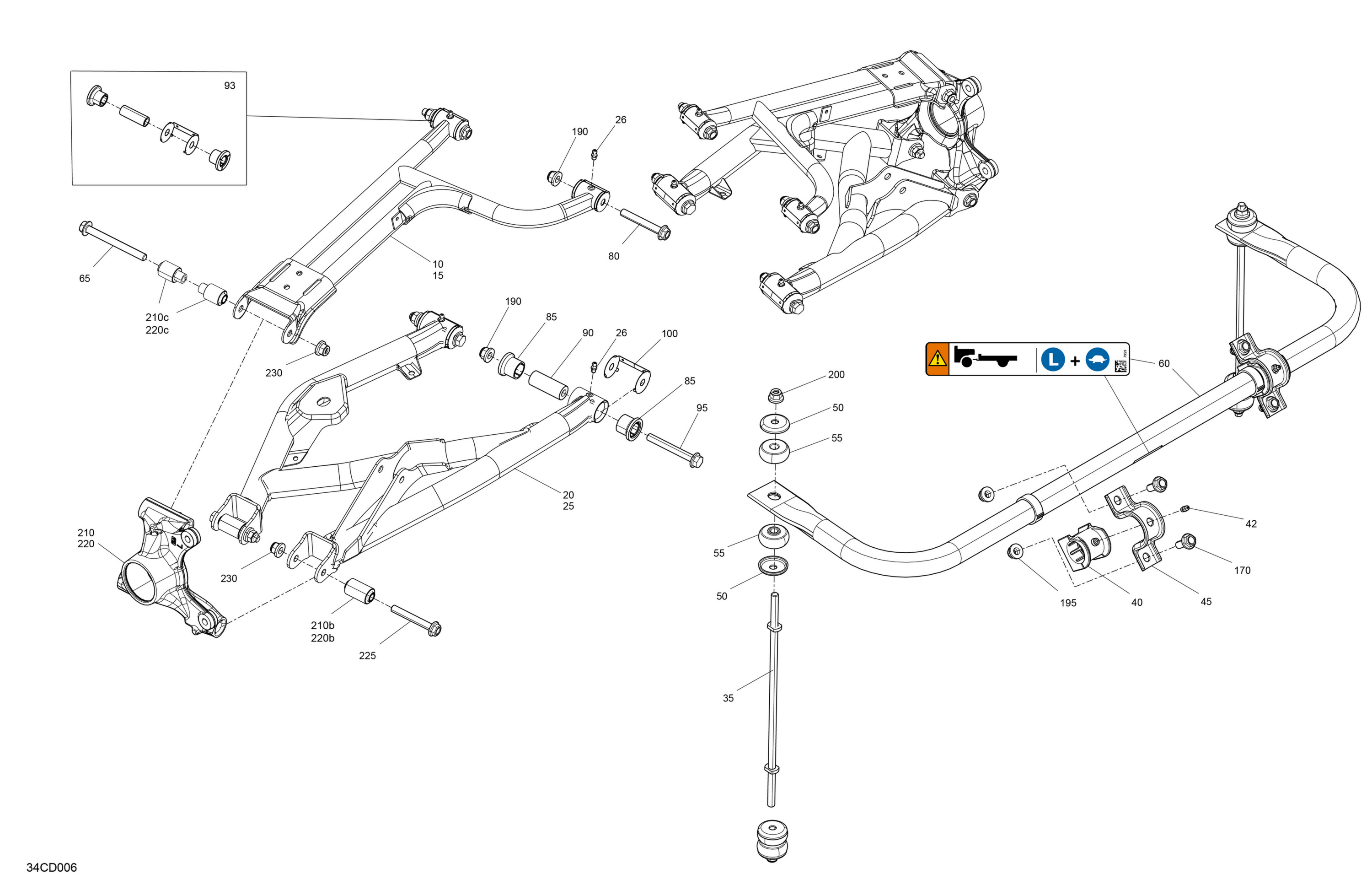 Схема узла: Suspension - Rear Components