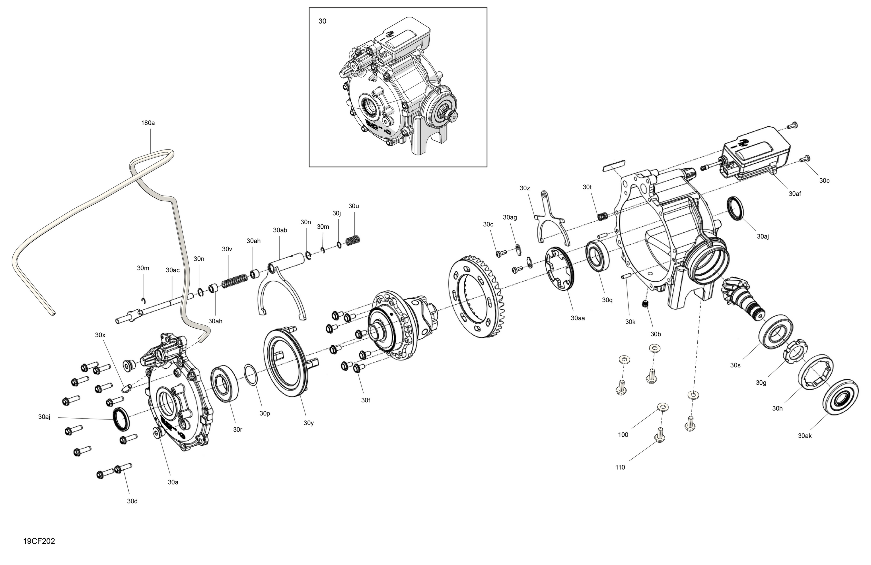 Схема узла: Drive - Front - Differential Parts