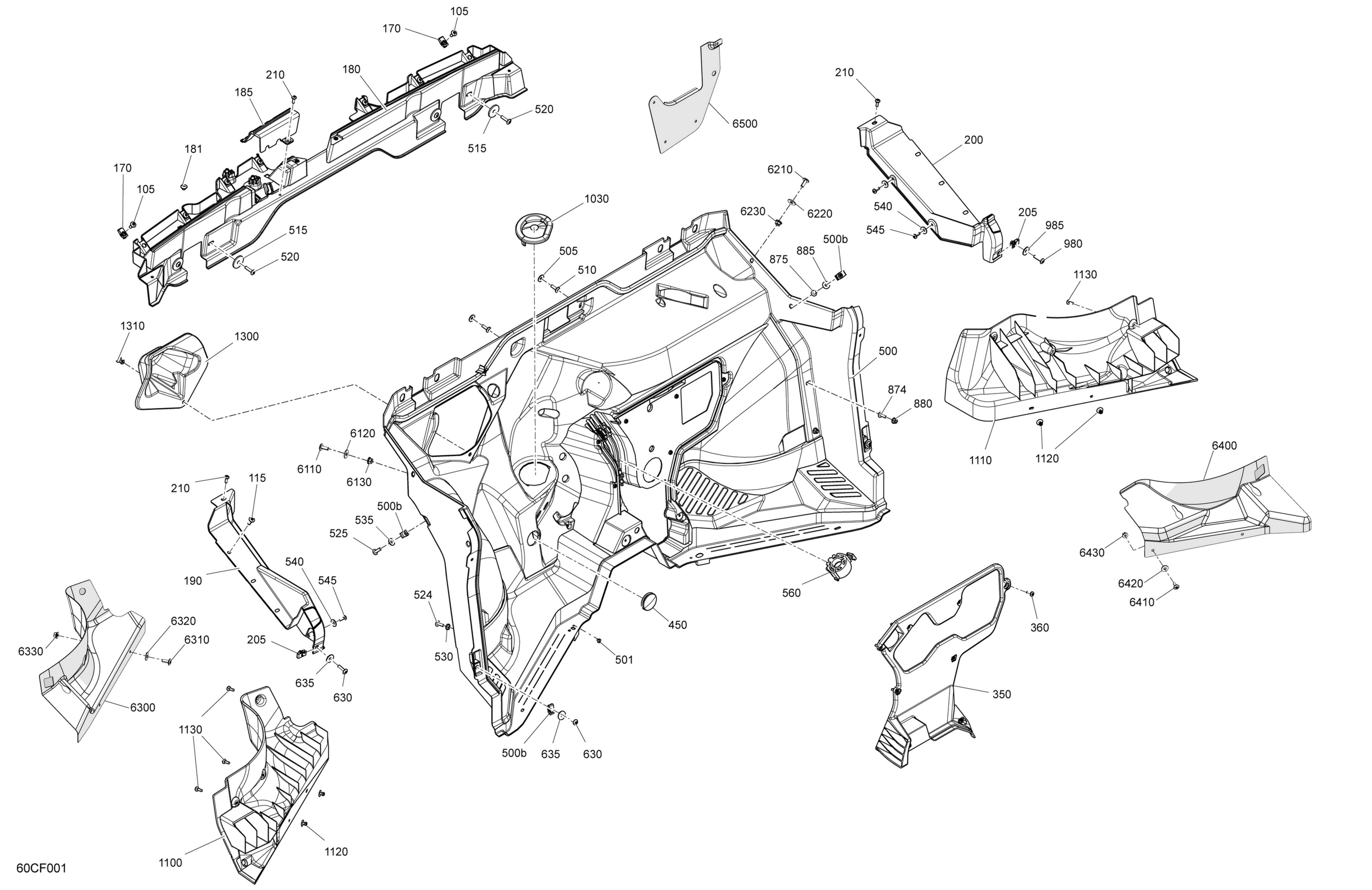 Cab Interior - Firewall