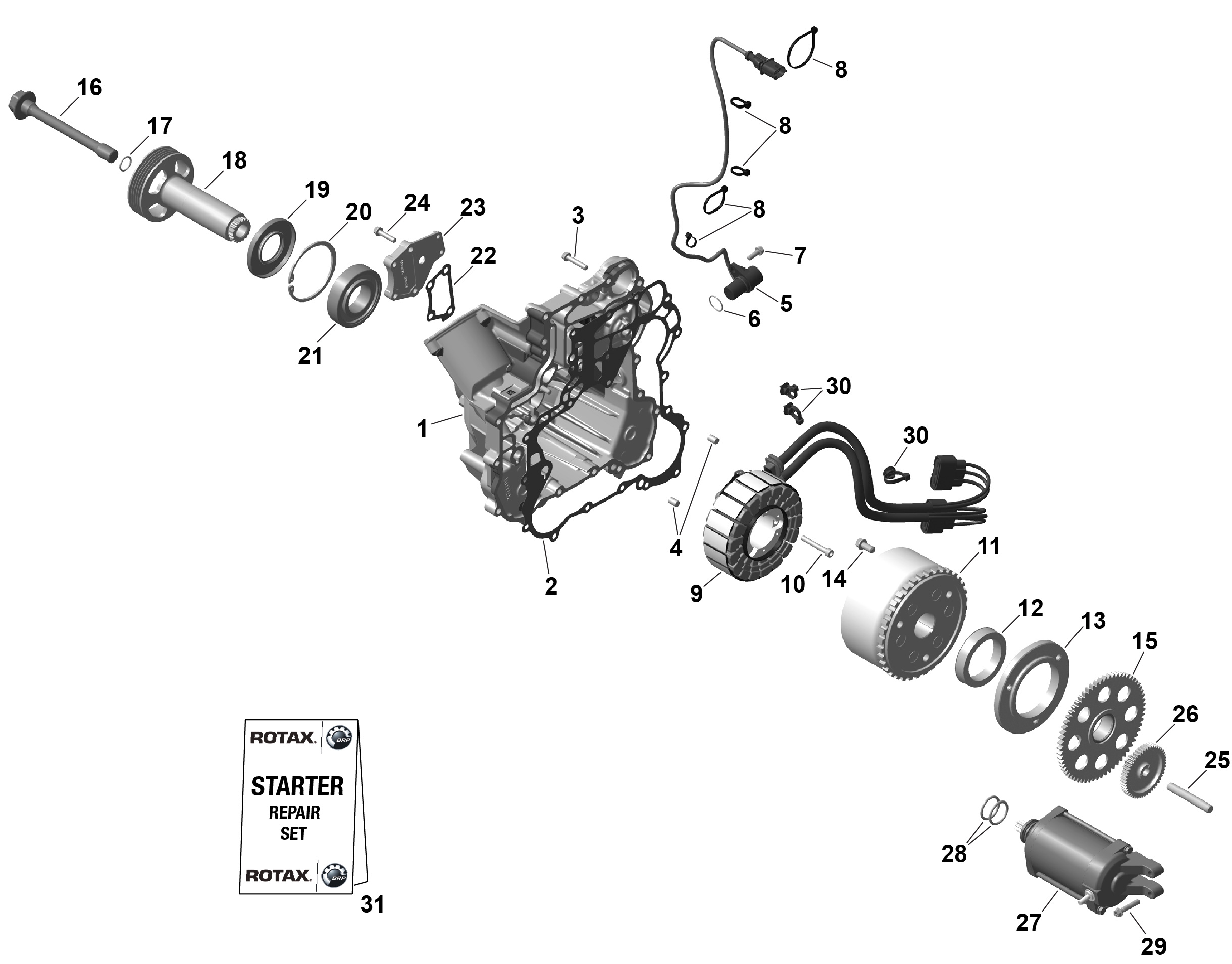 ROTAX - Magneto and Electric Starter