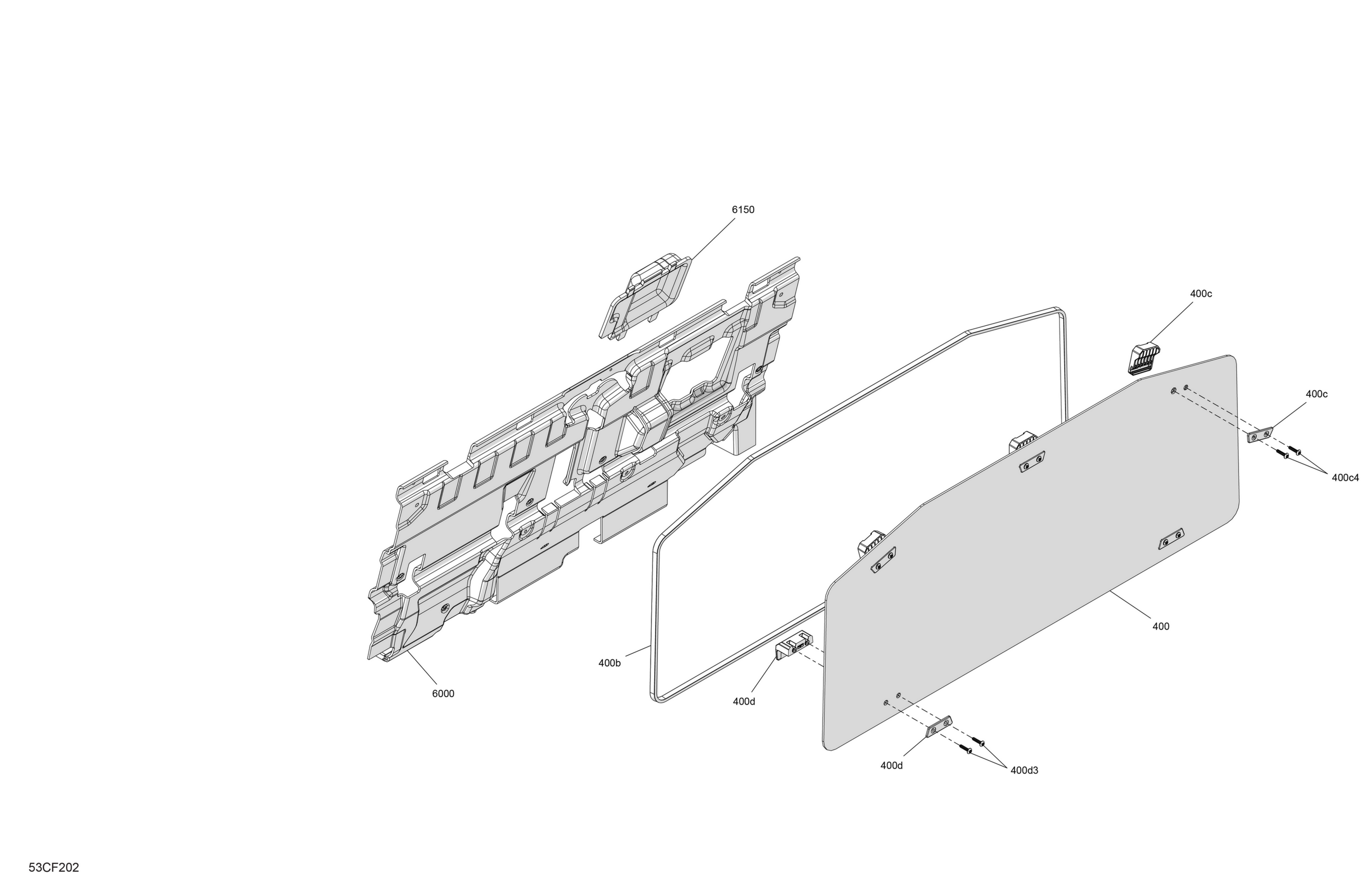 Схема узла: Enclosure Cab - Back Wall