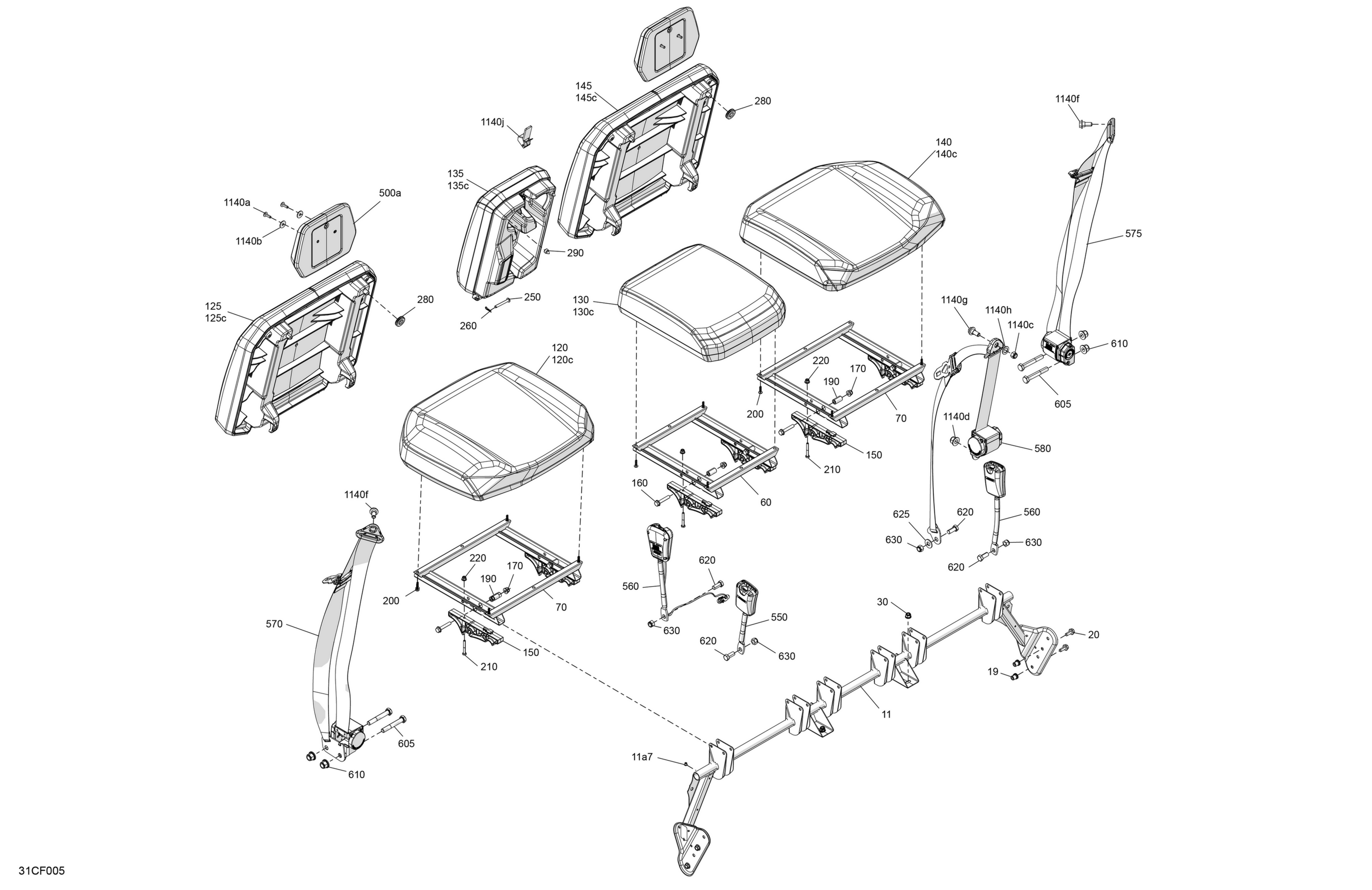 Body - Seat - Rear Section
