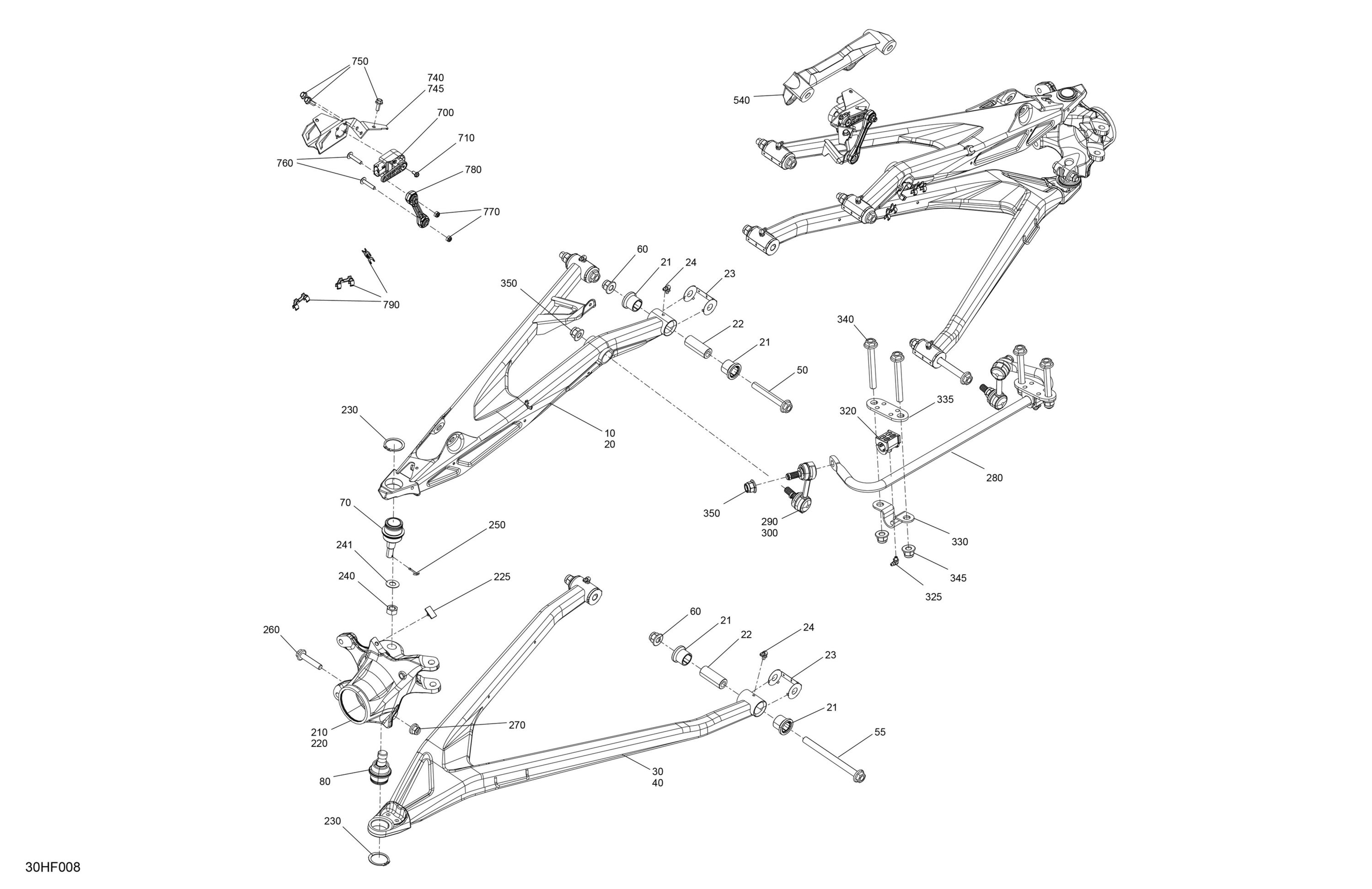 Схема узла: Suspension - Front Components