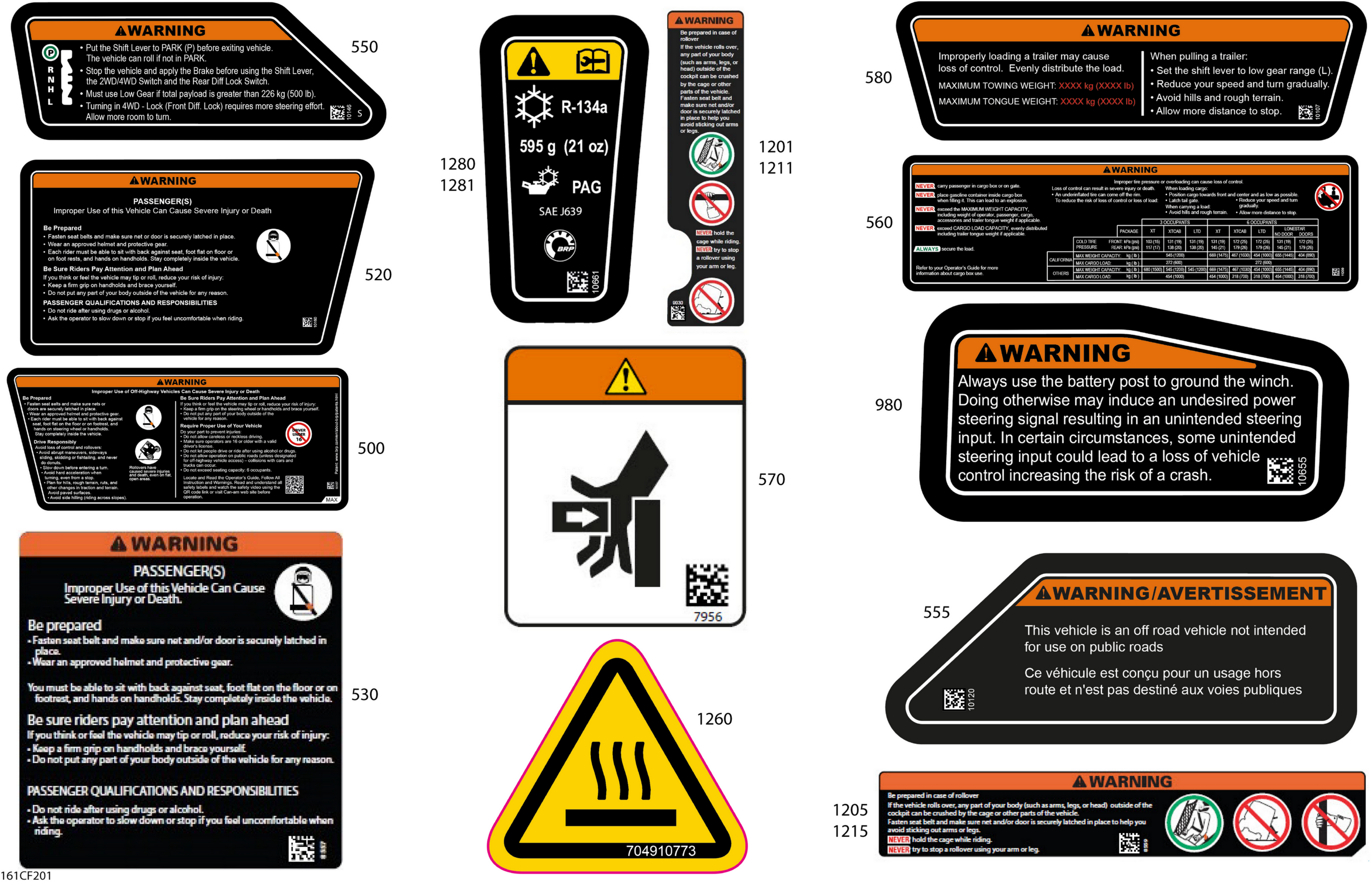 Схема узла: Body - Warning Decals