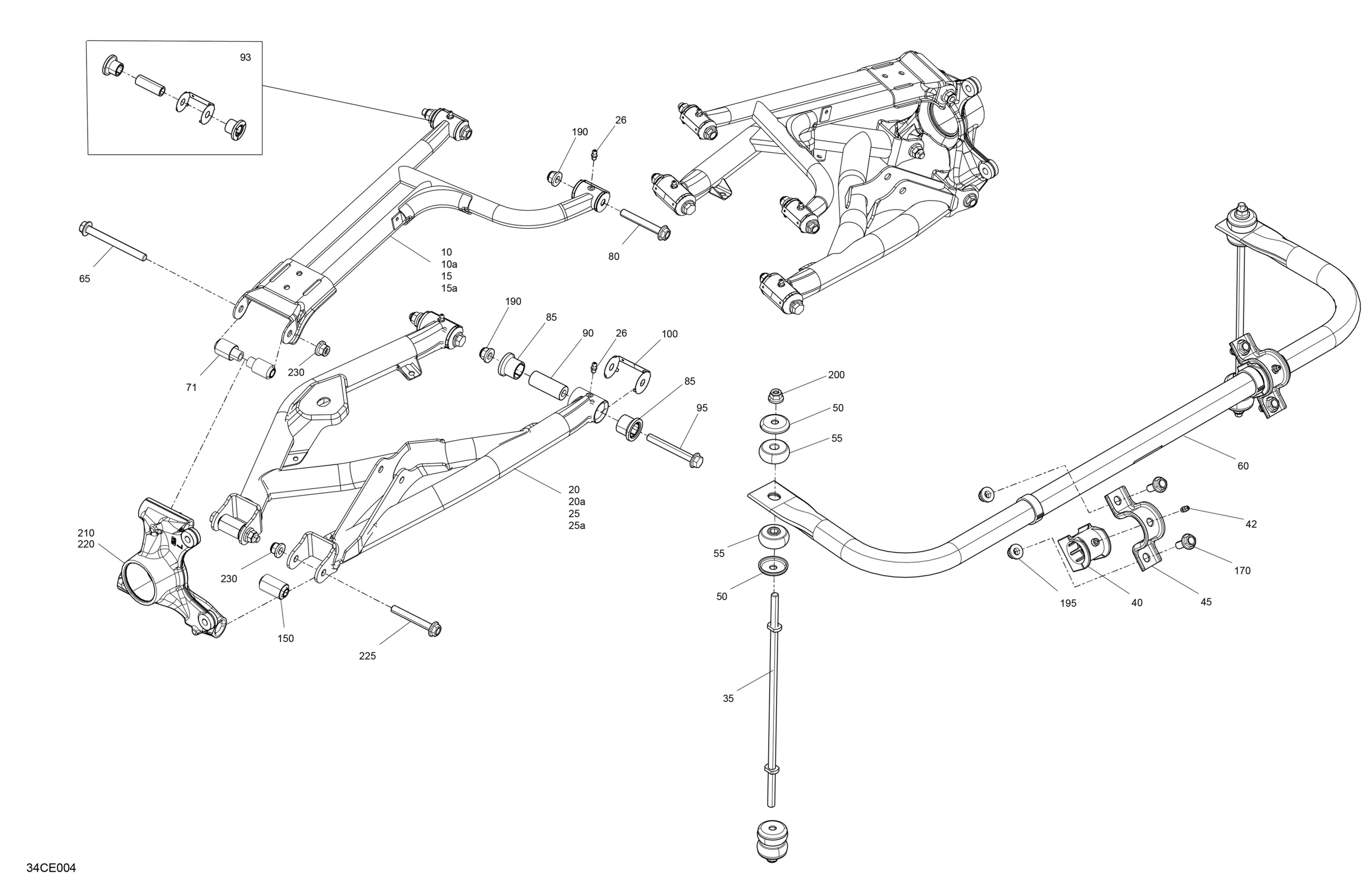 Схема узла: Suspension - Rear Components