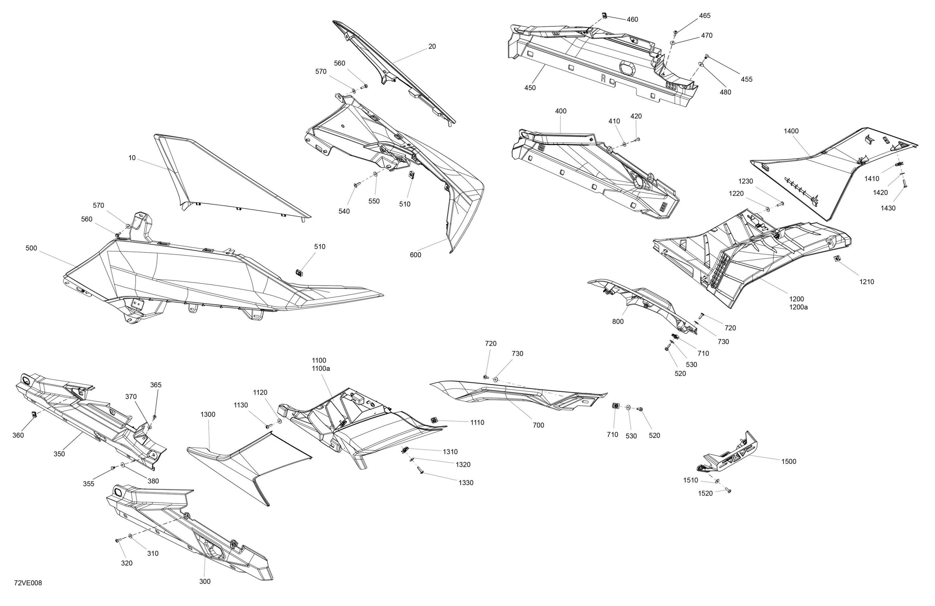 Схема узла: Body - Rear Section