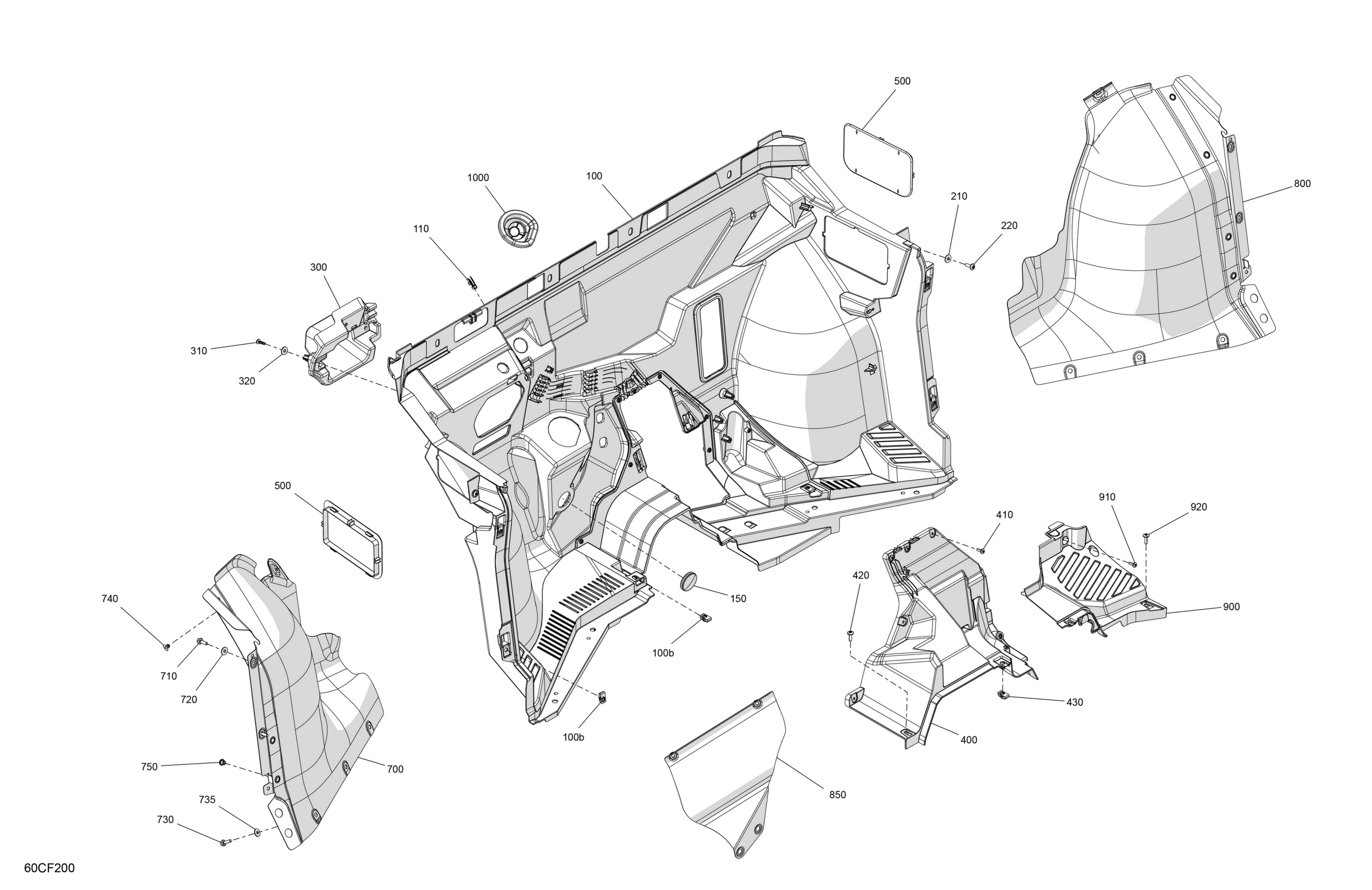Cab Interior - Firewall
