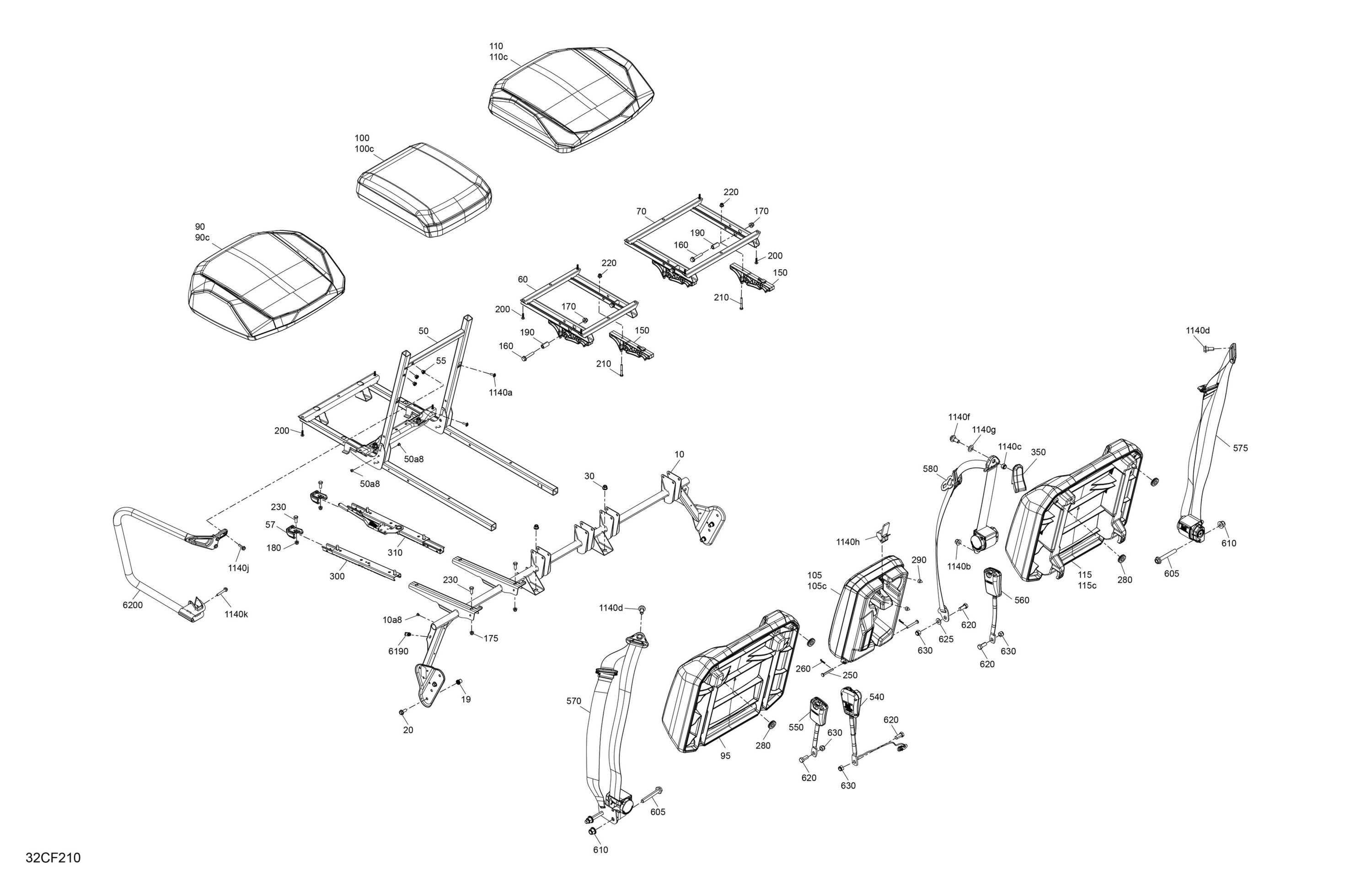 Body - Seat - Front Section