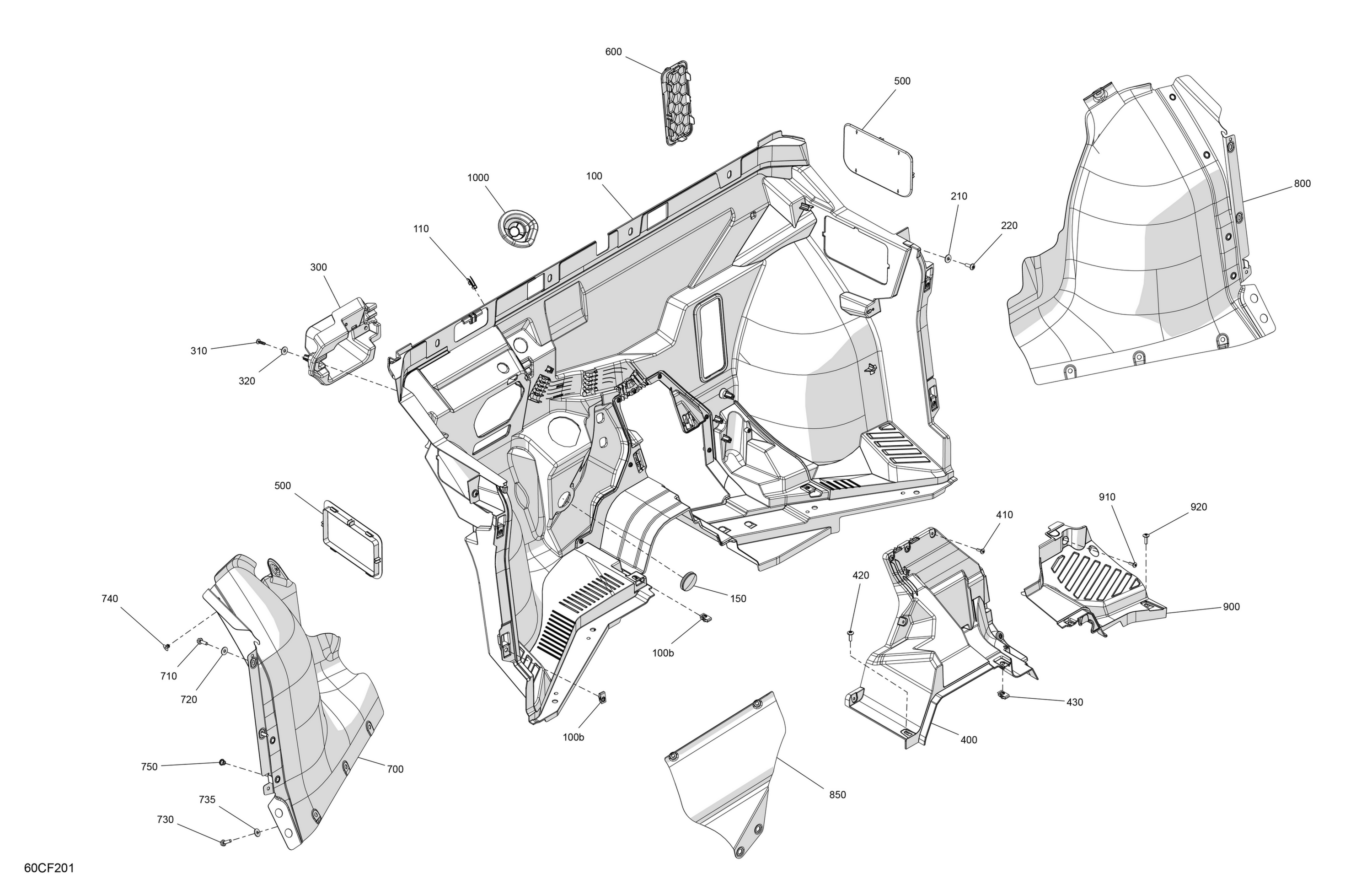 Cab Interior - Firewall