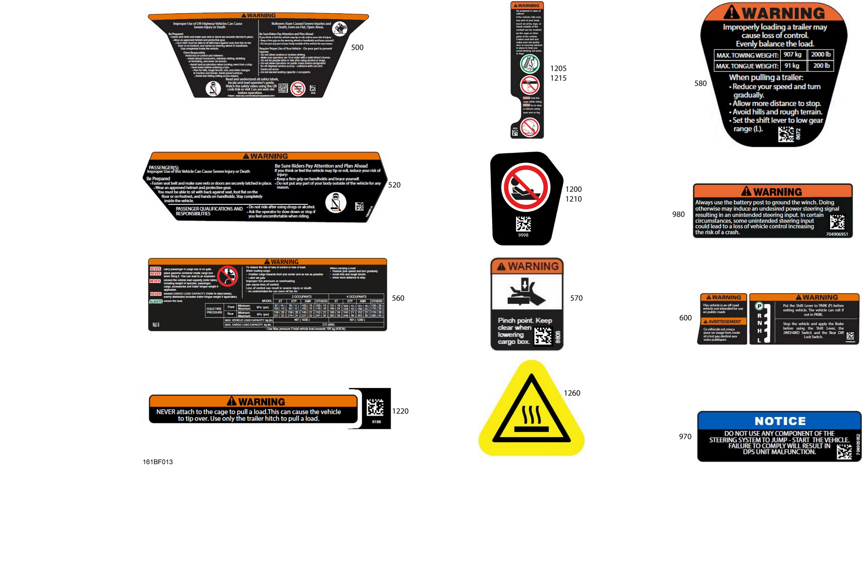 Body - Warning Decals