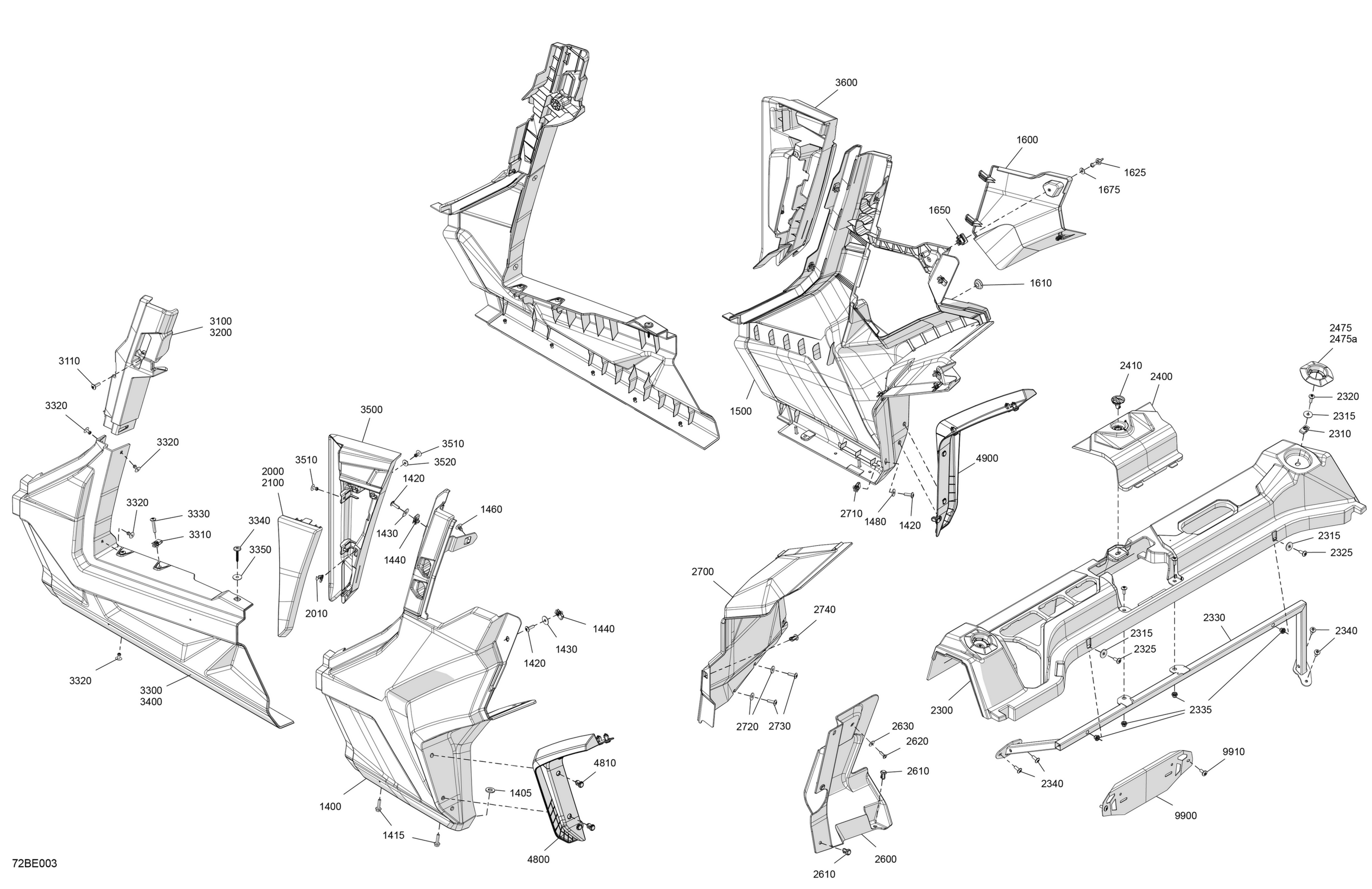 Схема узла: Body - Rear Section