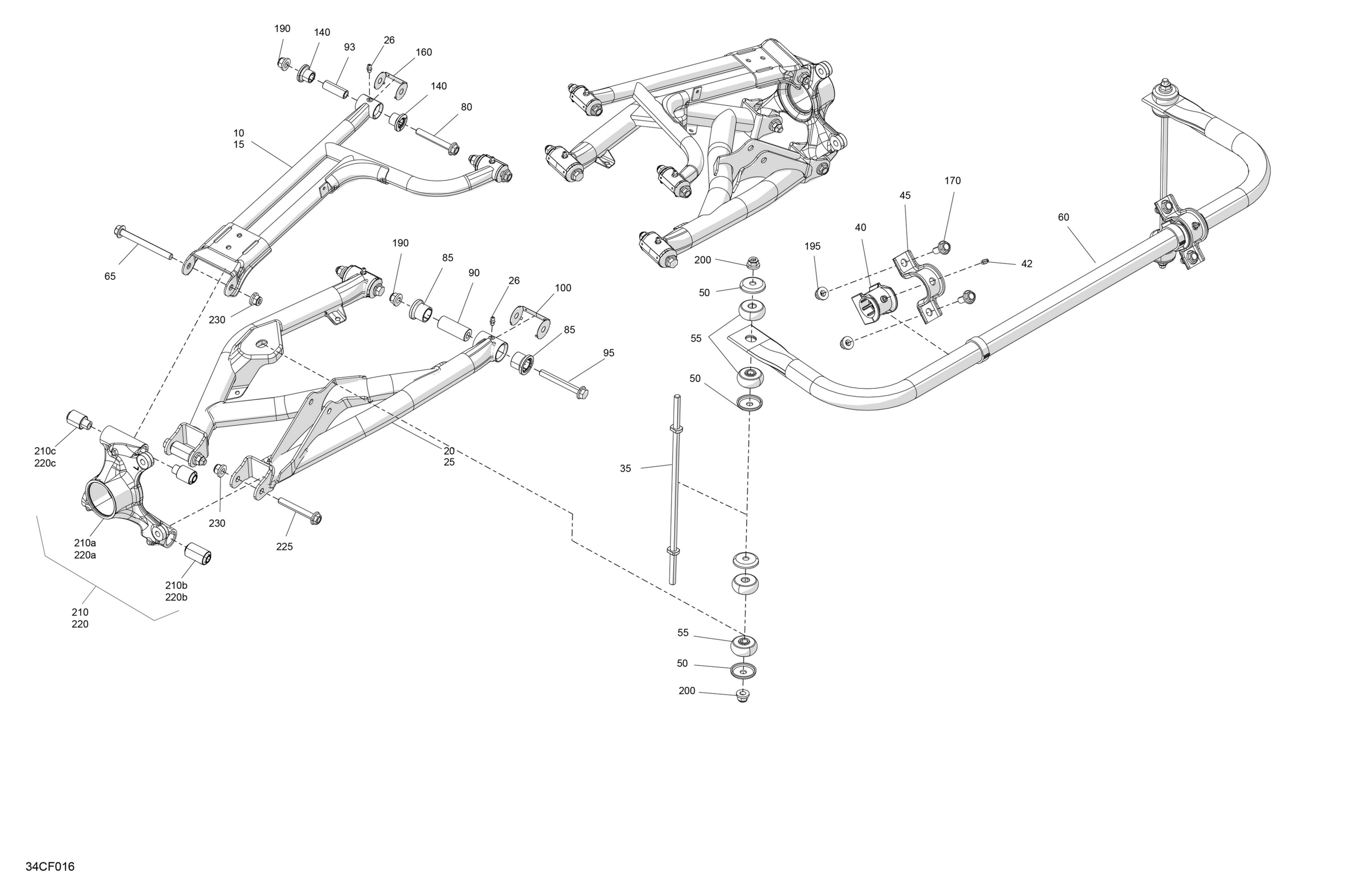 Схема узла: Suspension - Rear Components