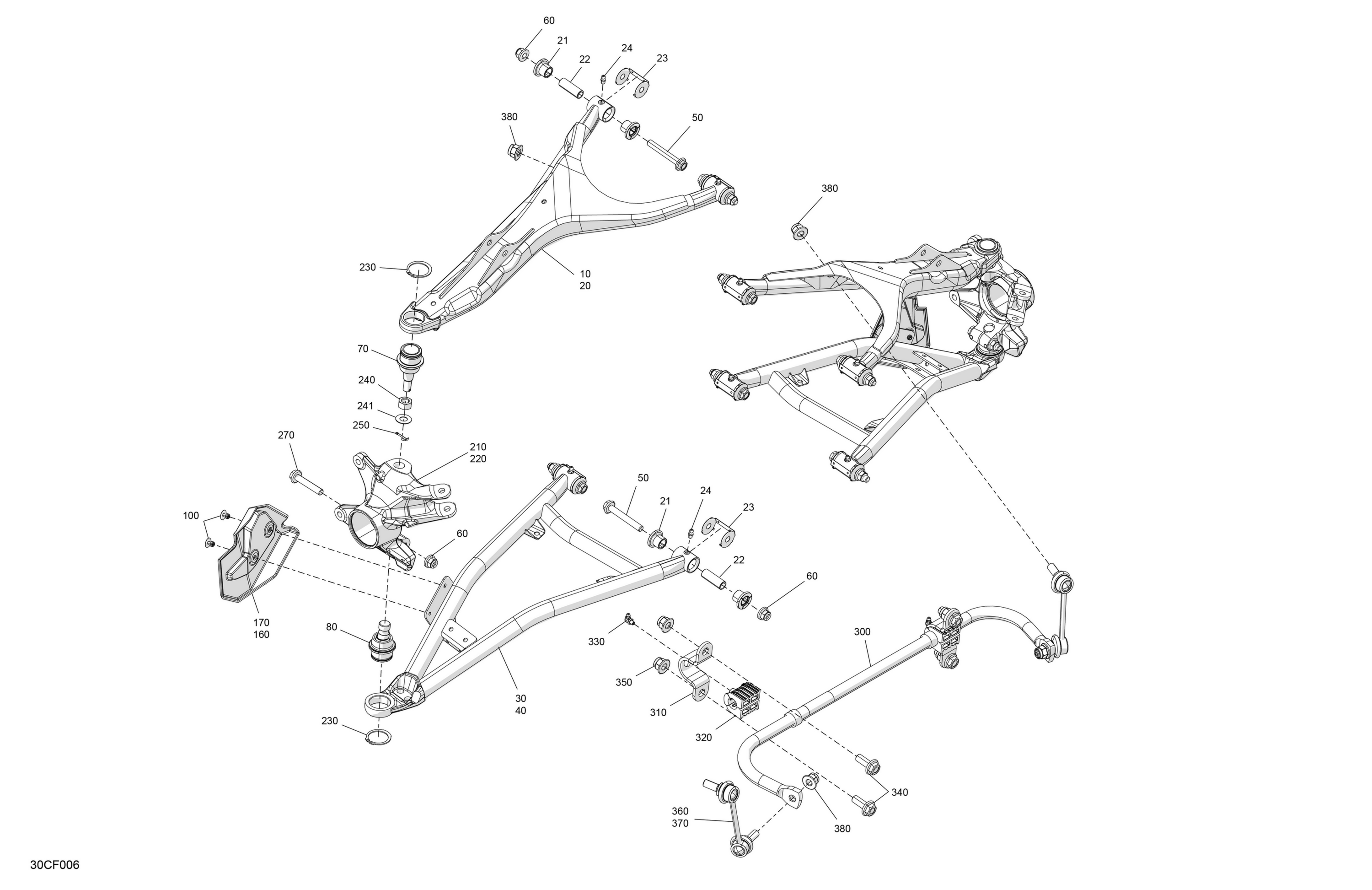 Схема узла: Suspension - Front Components