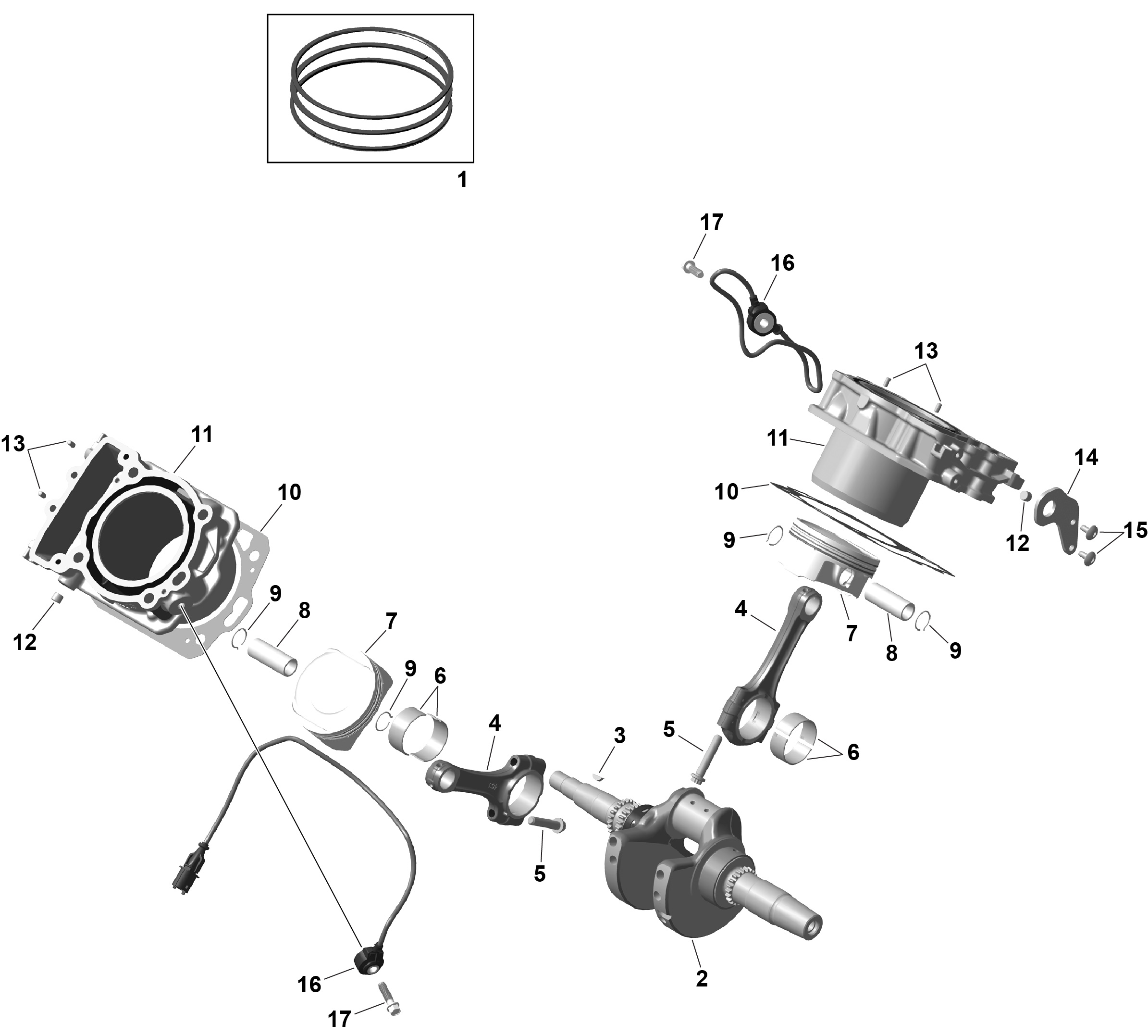 ROTAX - Crankshaft and Pistons