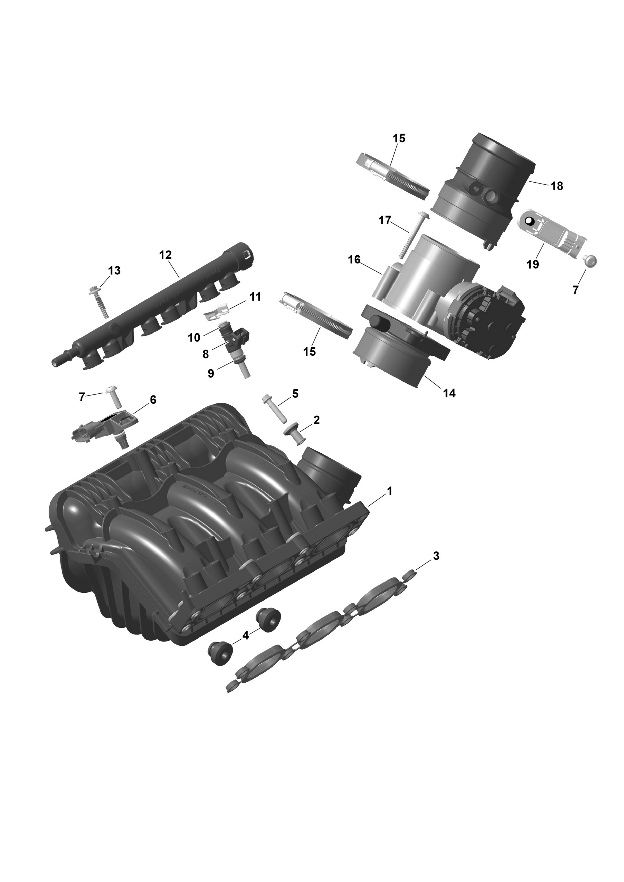 ROTAX - Air Intake Manifold And Throttle Body