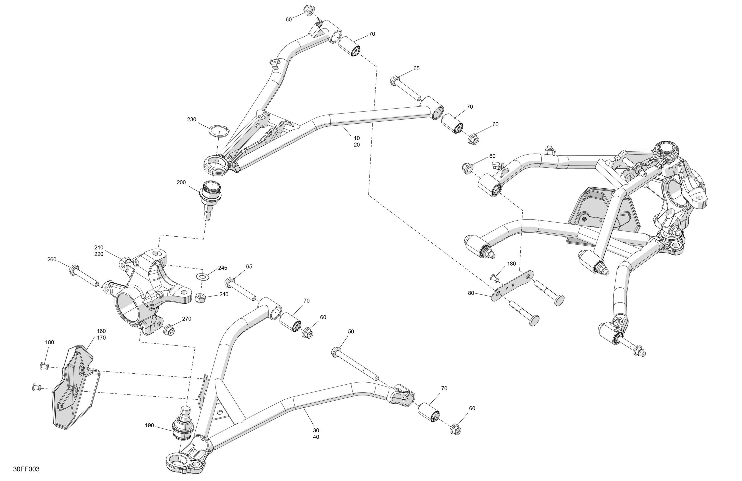 Схема узла: Suspension - Front Components