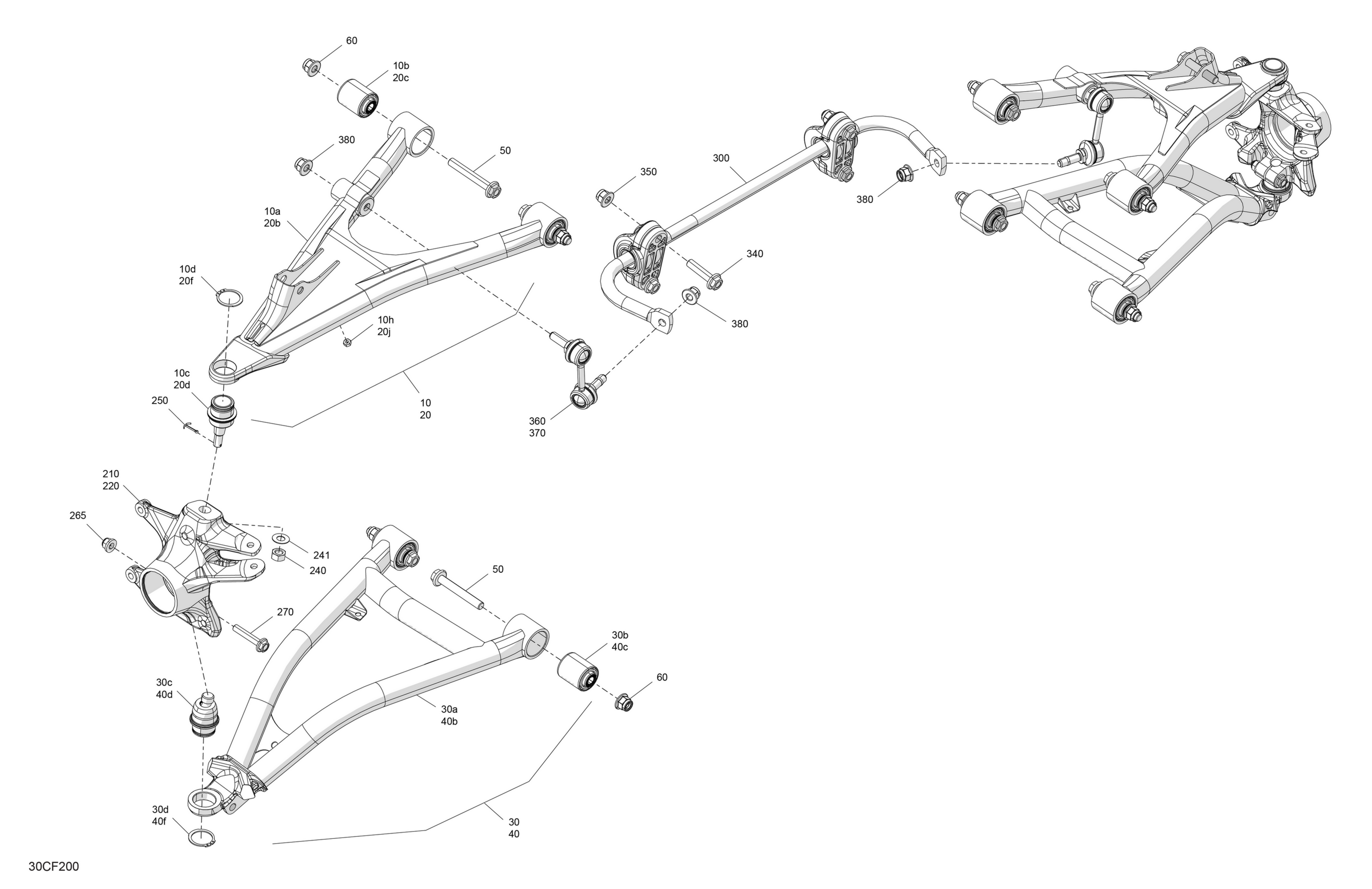 Схема узла: Suspension - Front Components