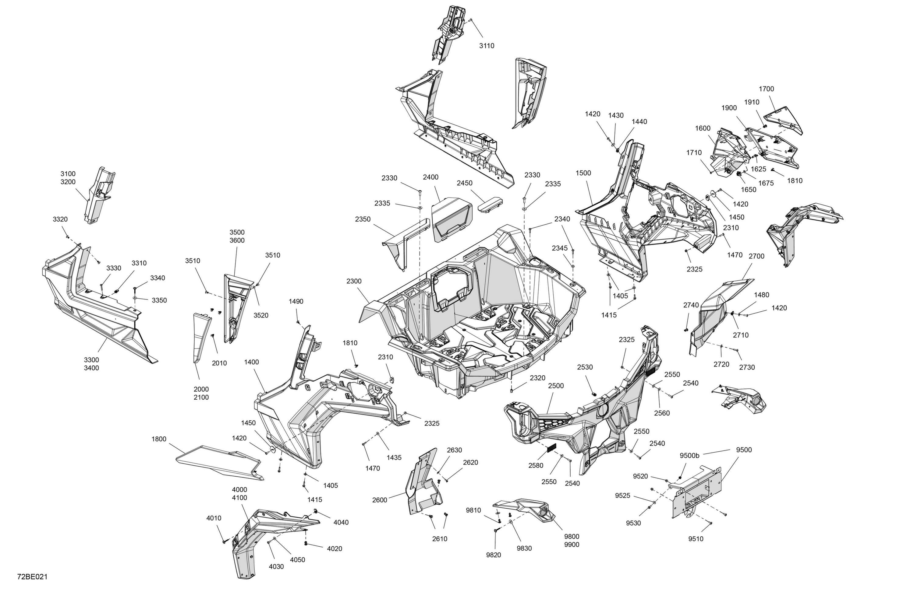 Схема узла: Body - Rear Section