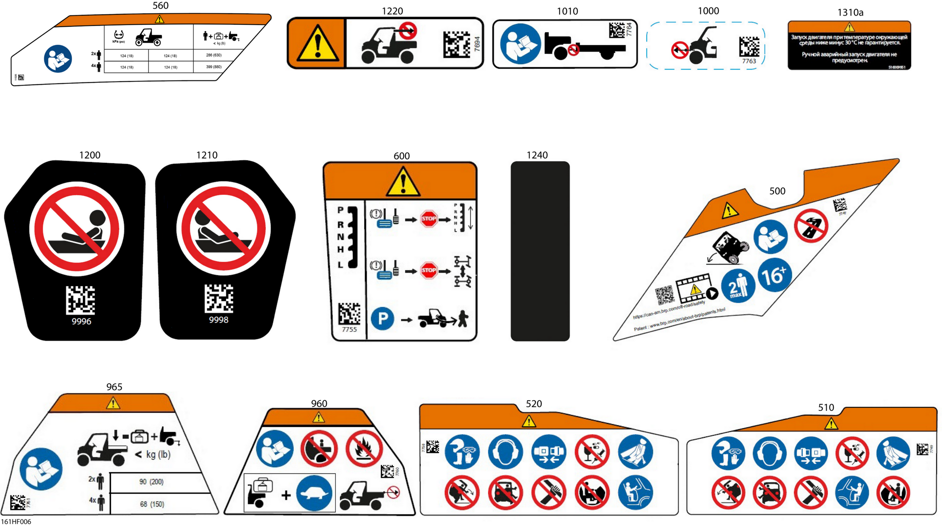 Body - Warning Decals
