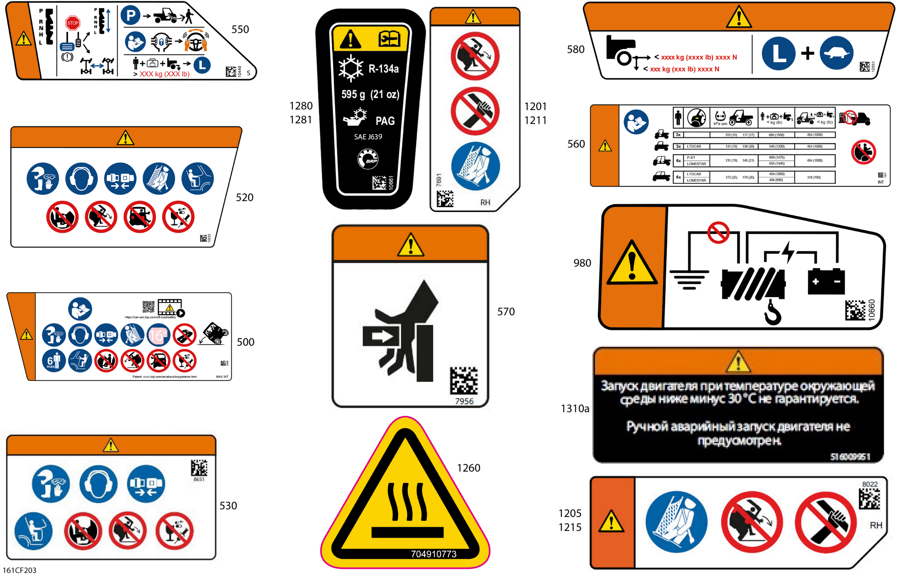 Body - Warning Decals