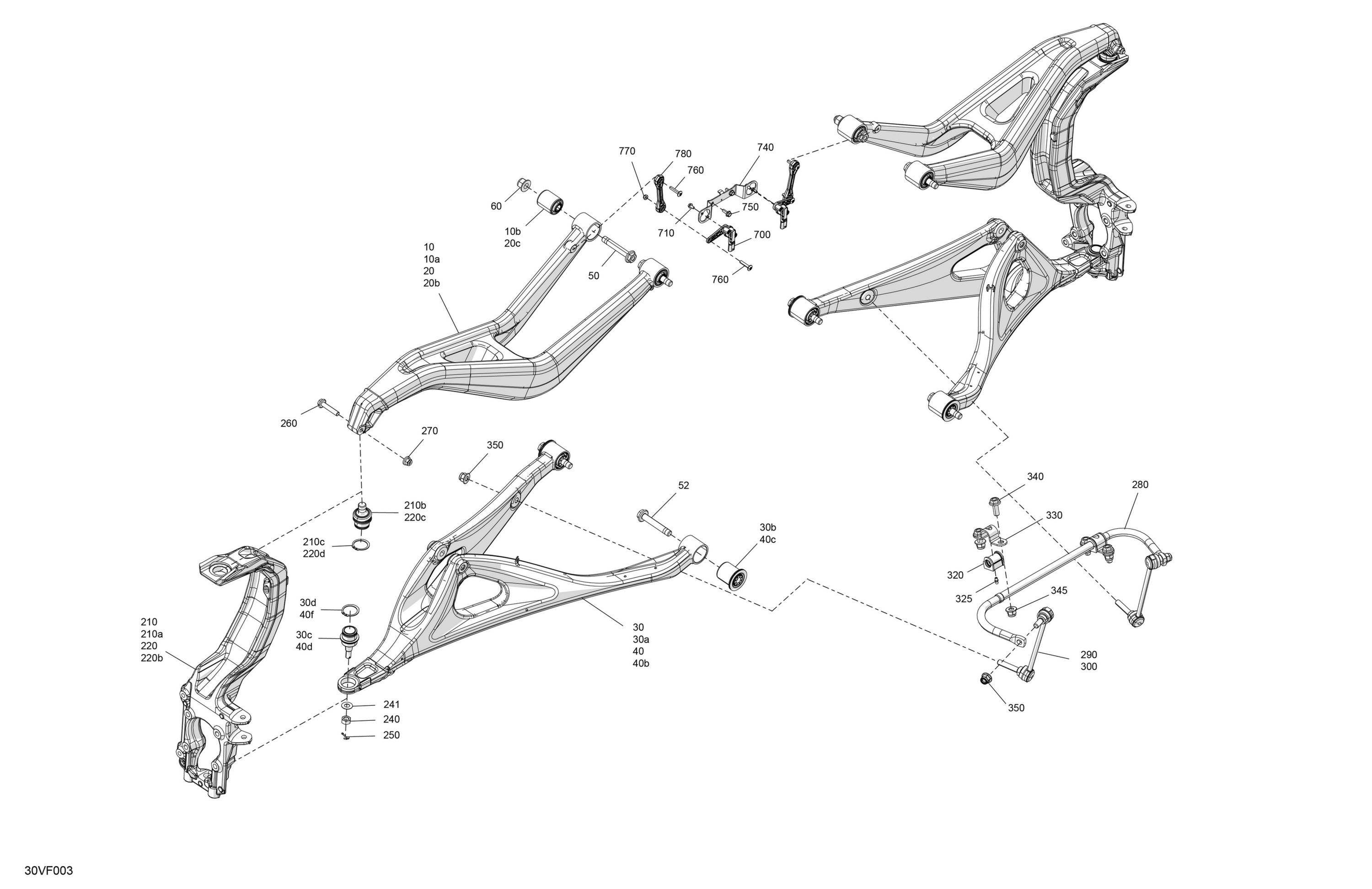 Схема узла: Suspension - Front Components