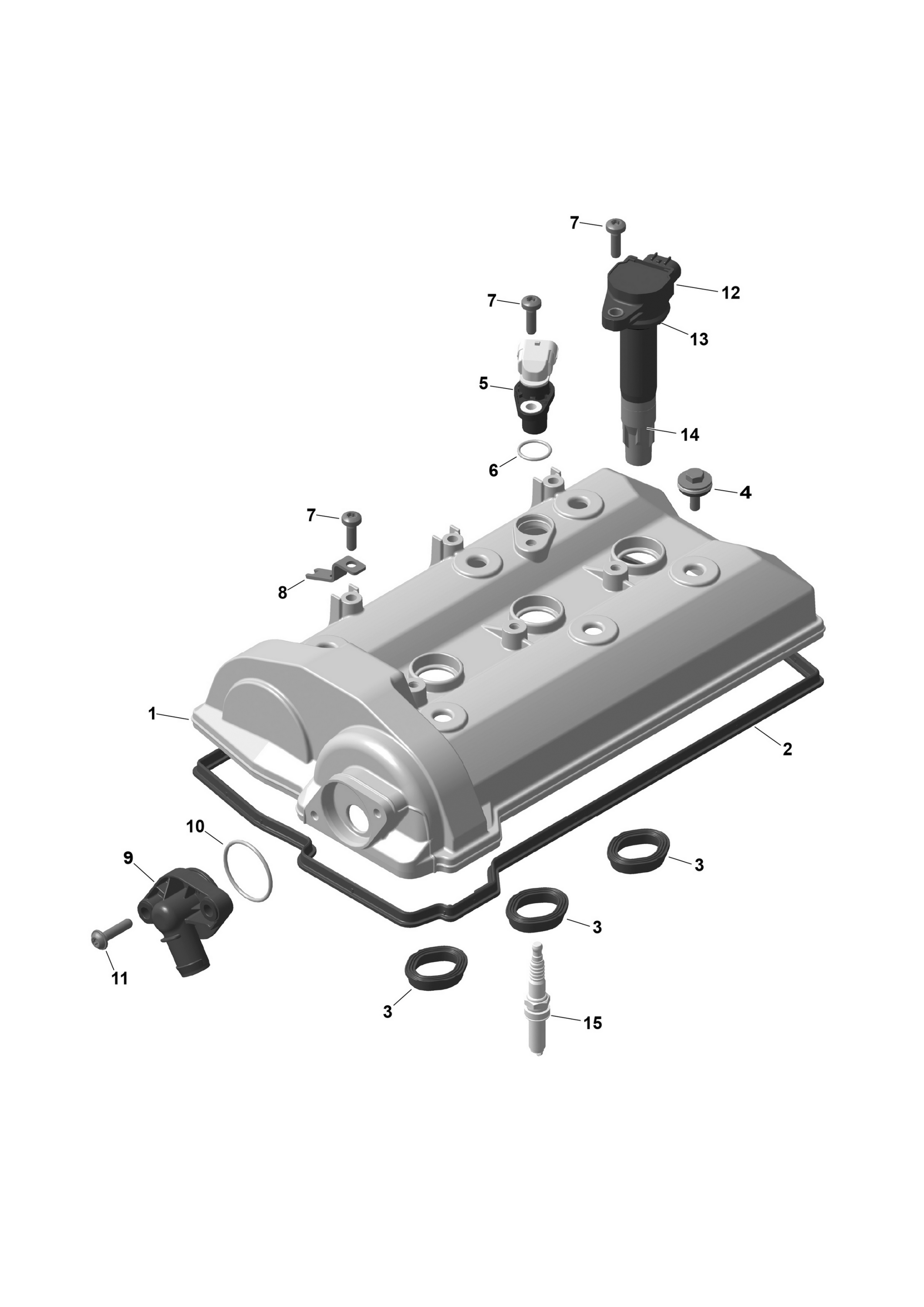 Схема узла: ROTAX - Valve Cover