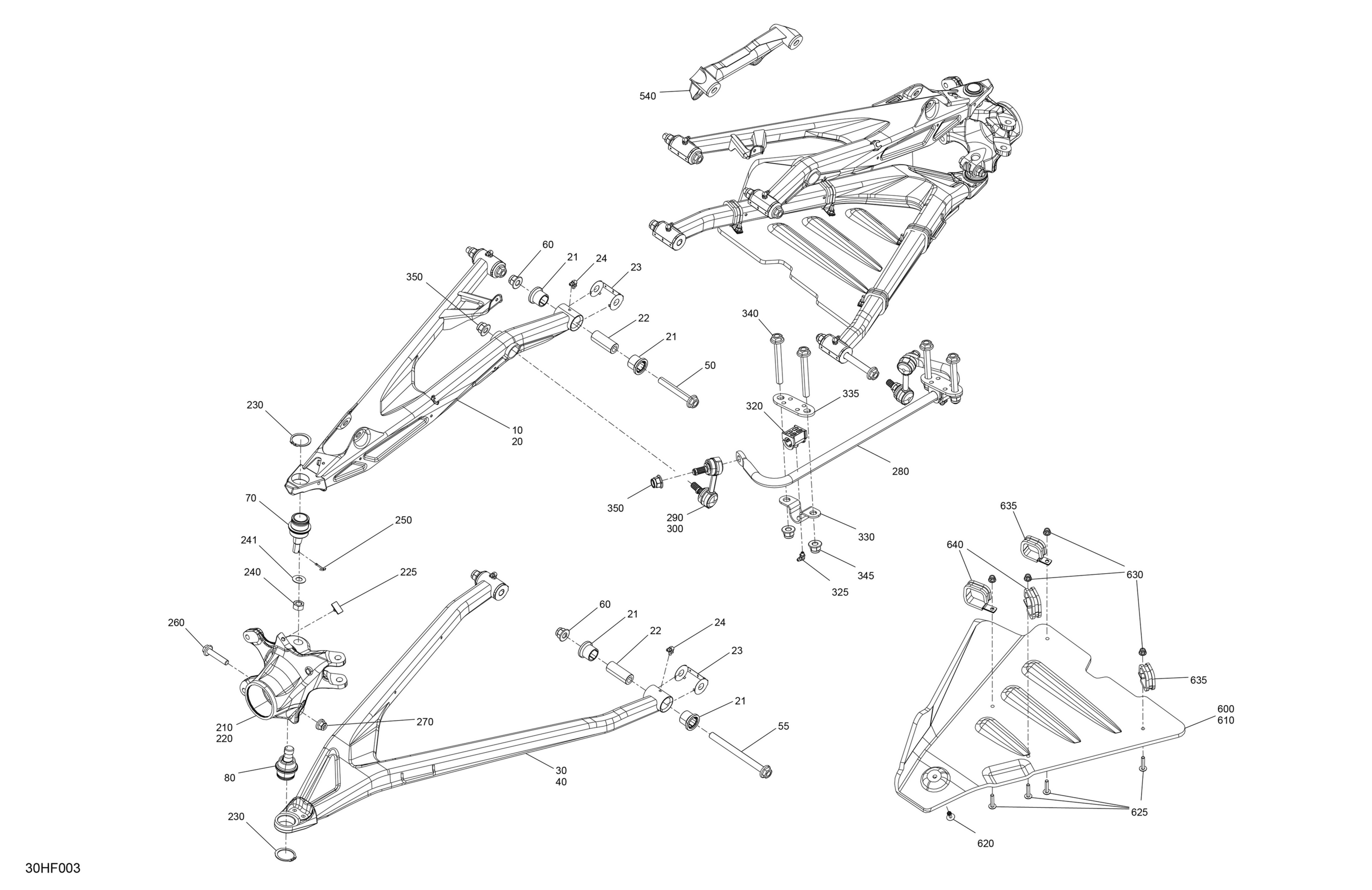 Схема узла: Suspension - Front Components