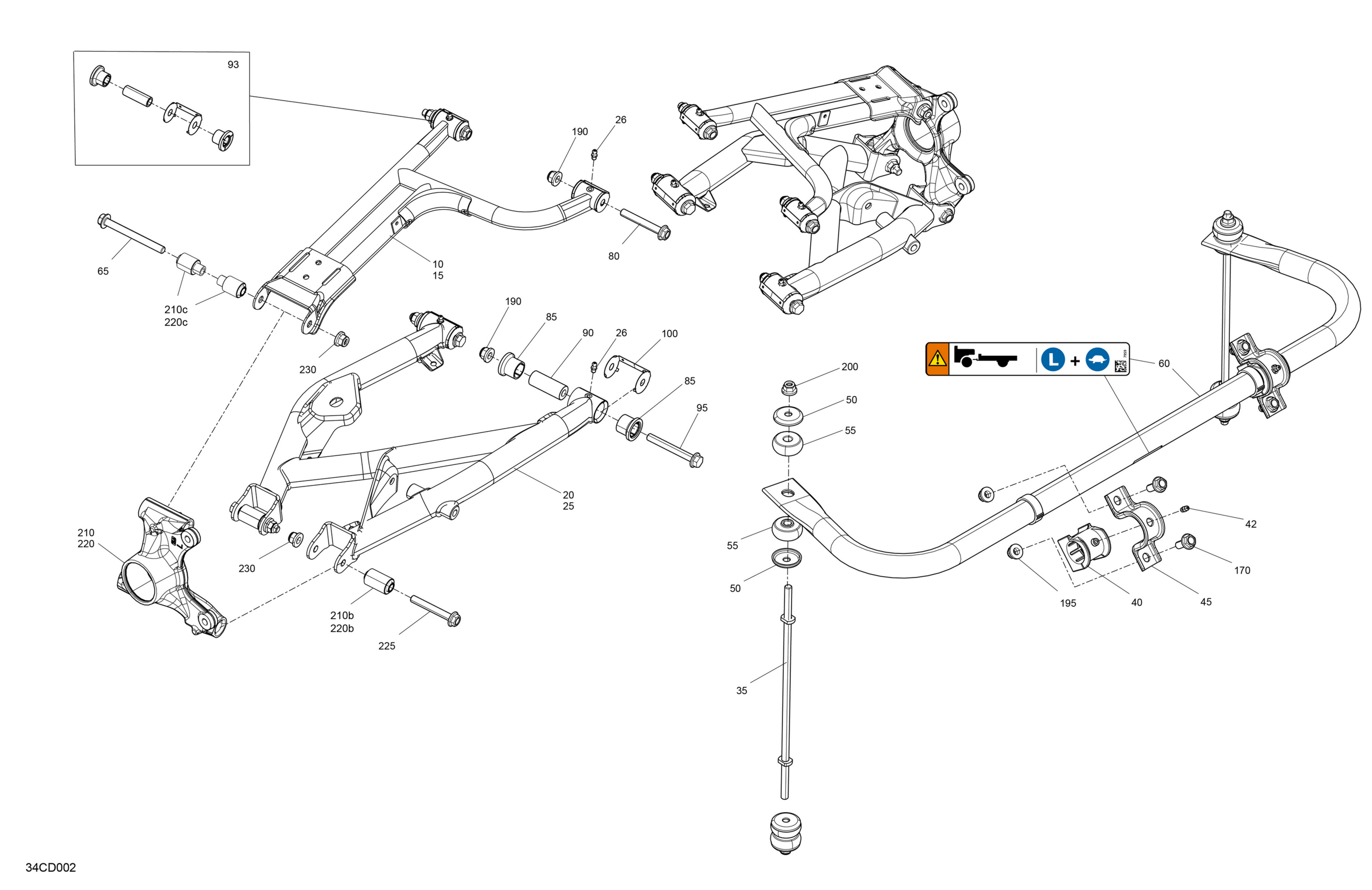Схема узла: Suspension - Rear Components