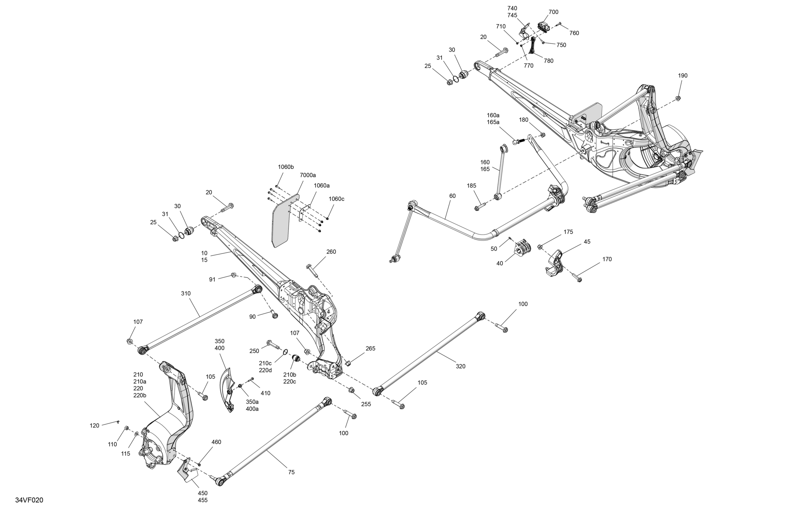 Схема узла: Suspension - Rear Components