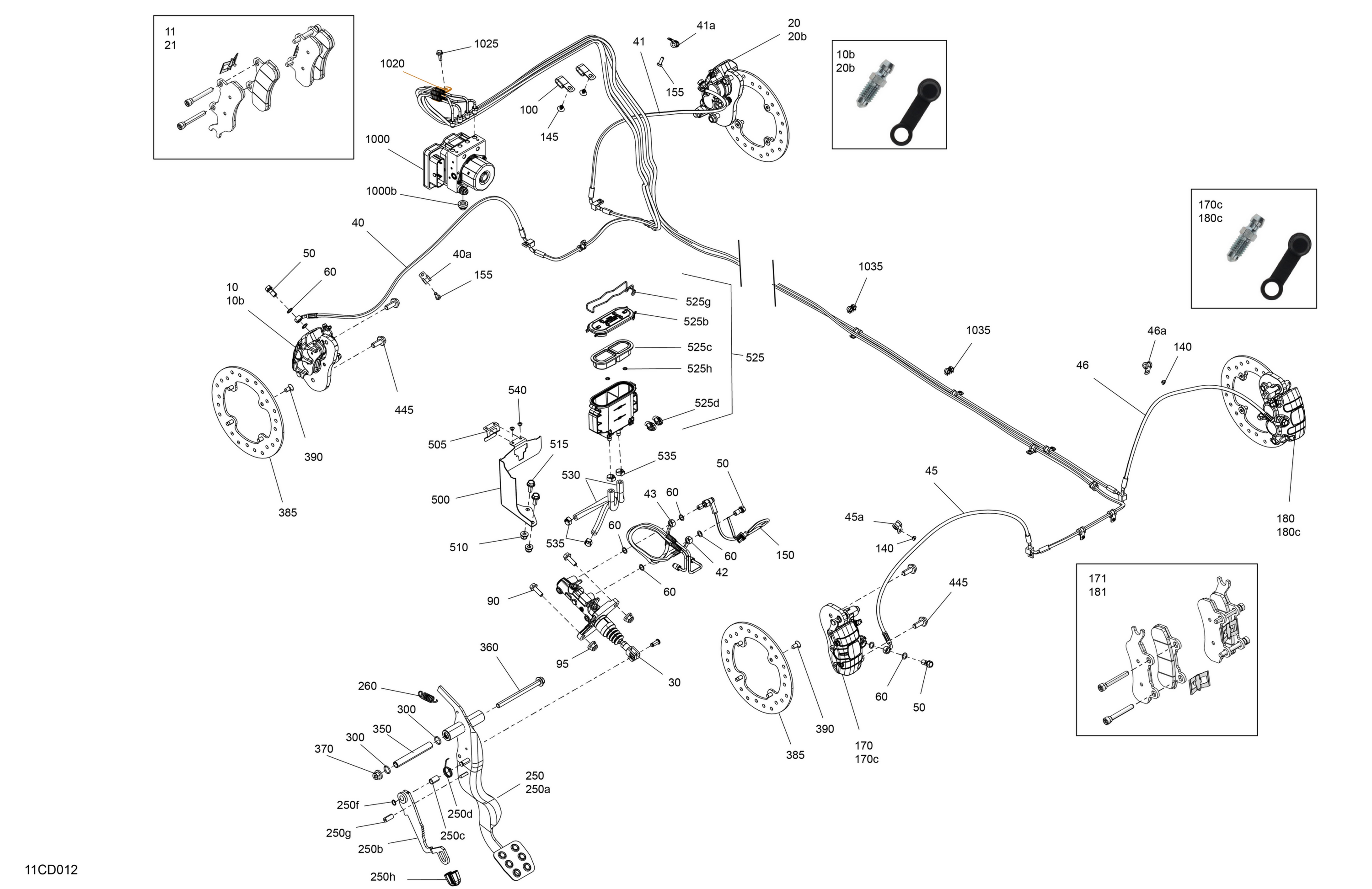 Схема узла: Mechanic - Brake System