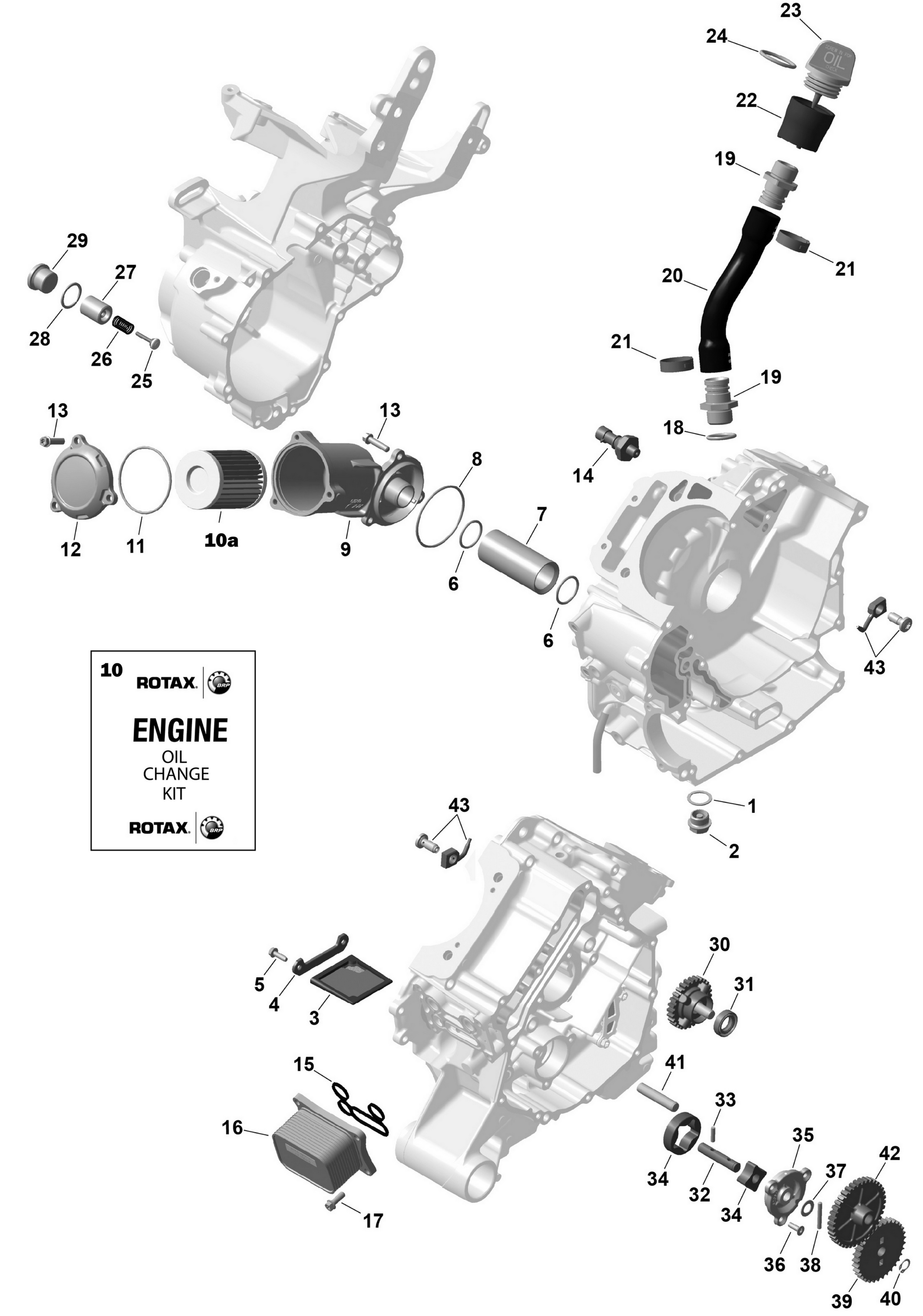 Схема узла: ROTAX - Engine Lubrication