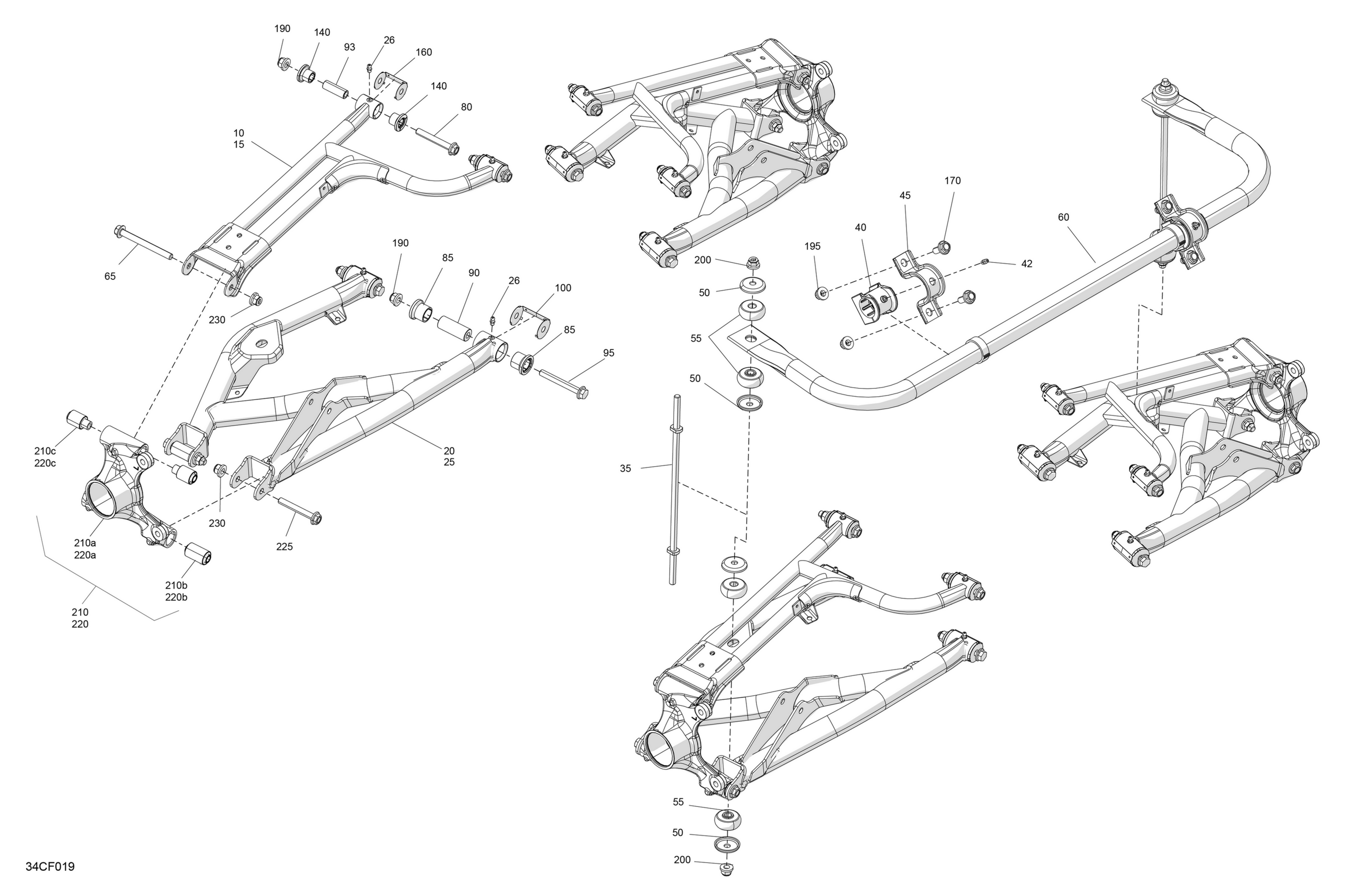 Схема узла: Suspension - Rear Components