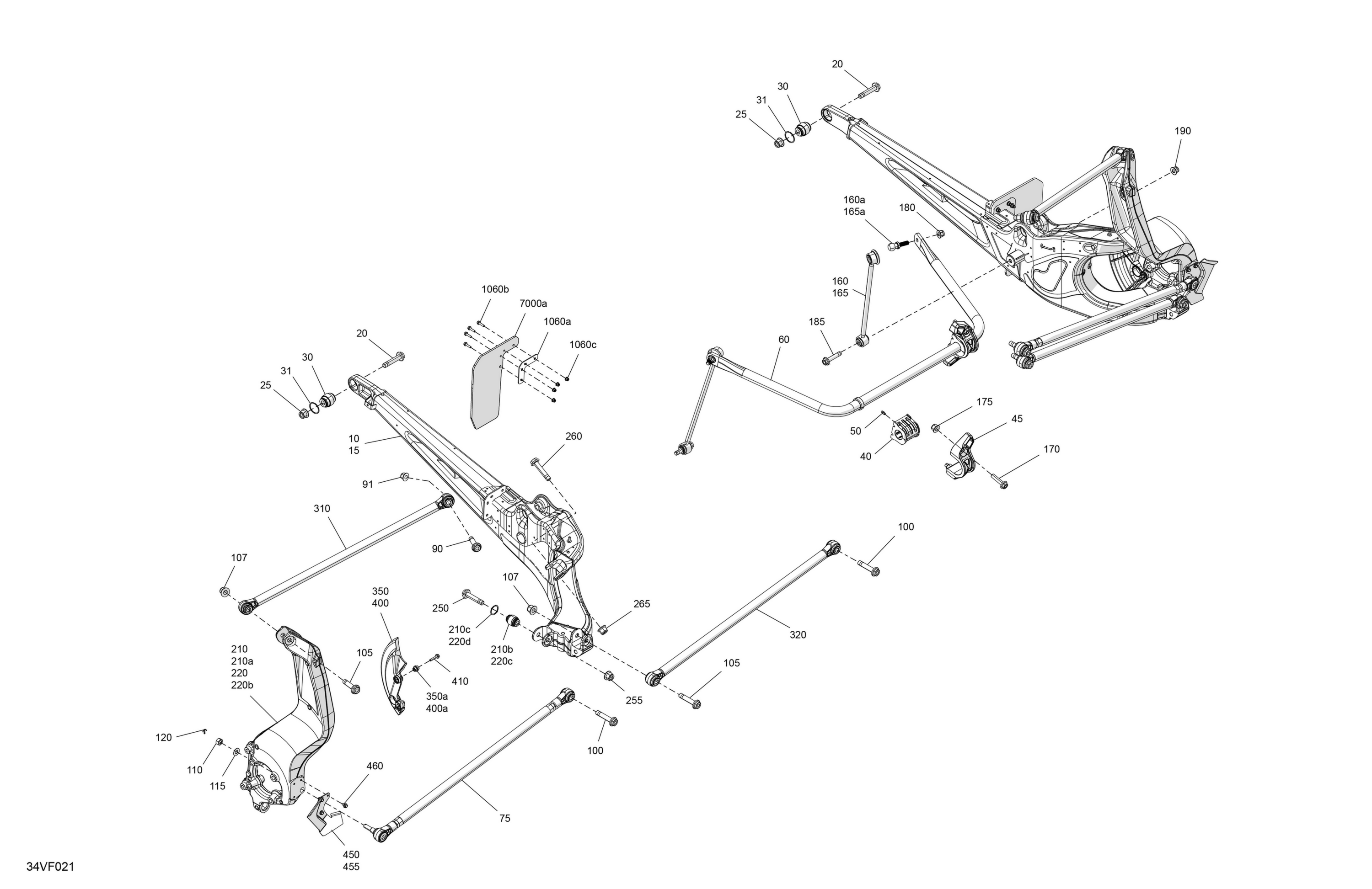 Схема узла: Suspension - Rear Components