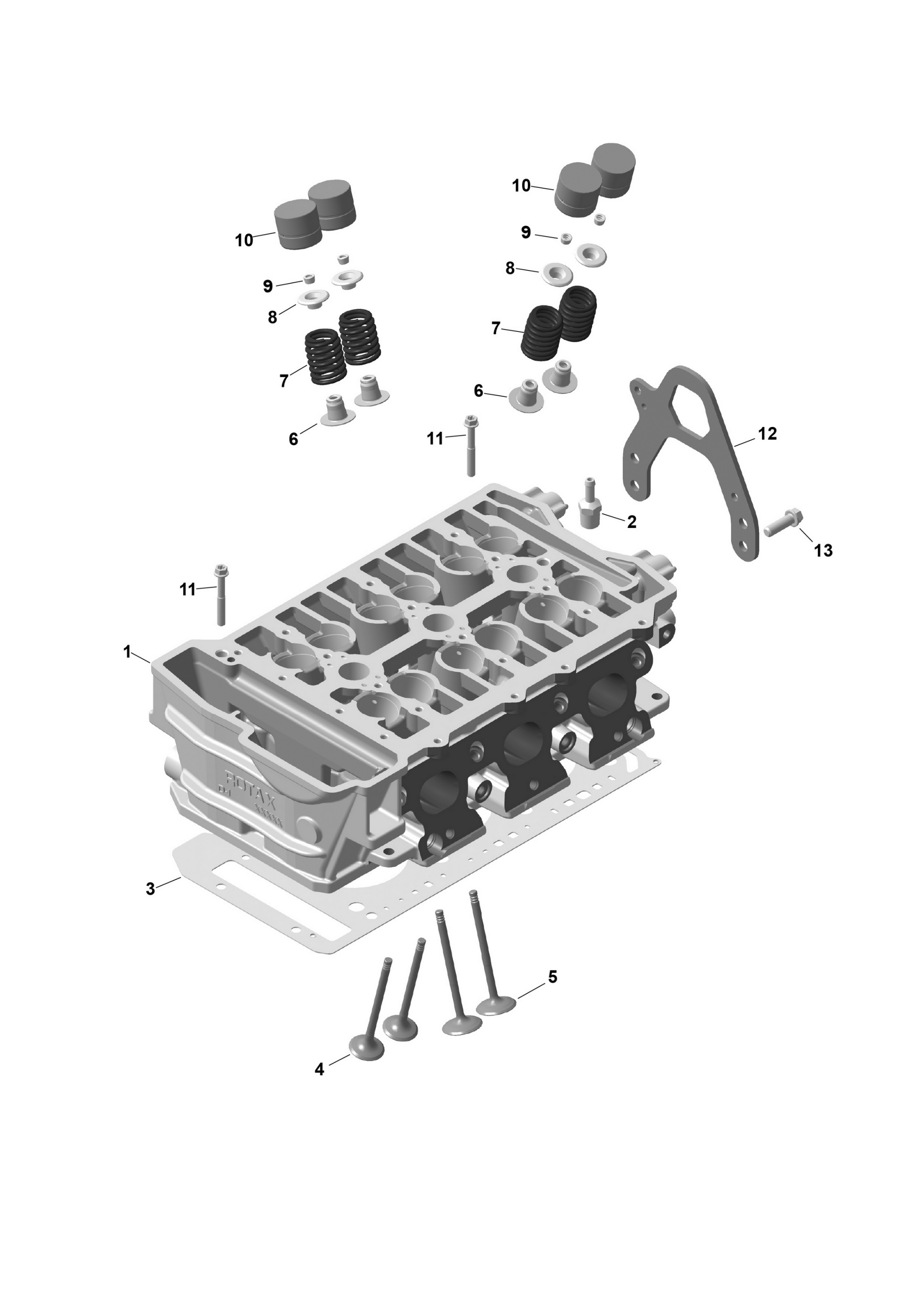 Схема узла: ROTAX - Cylinder Head