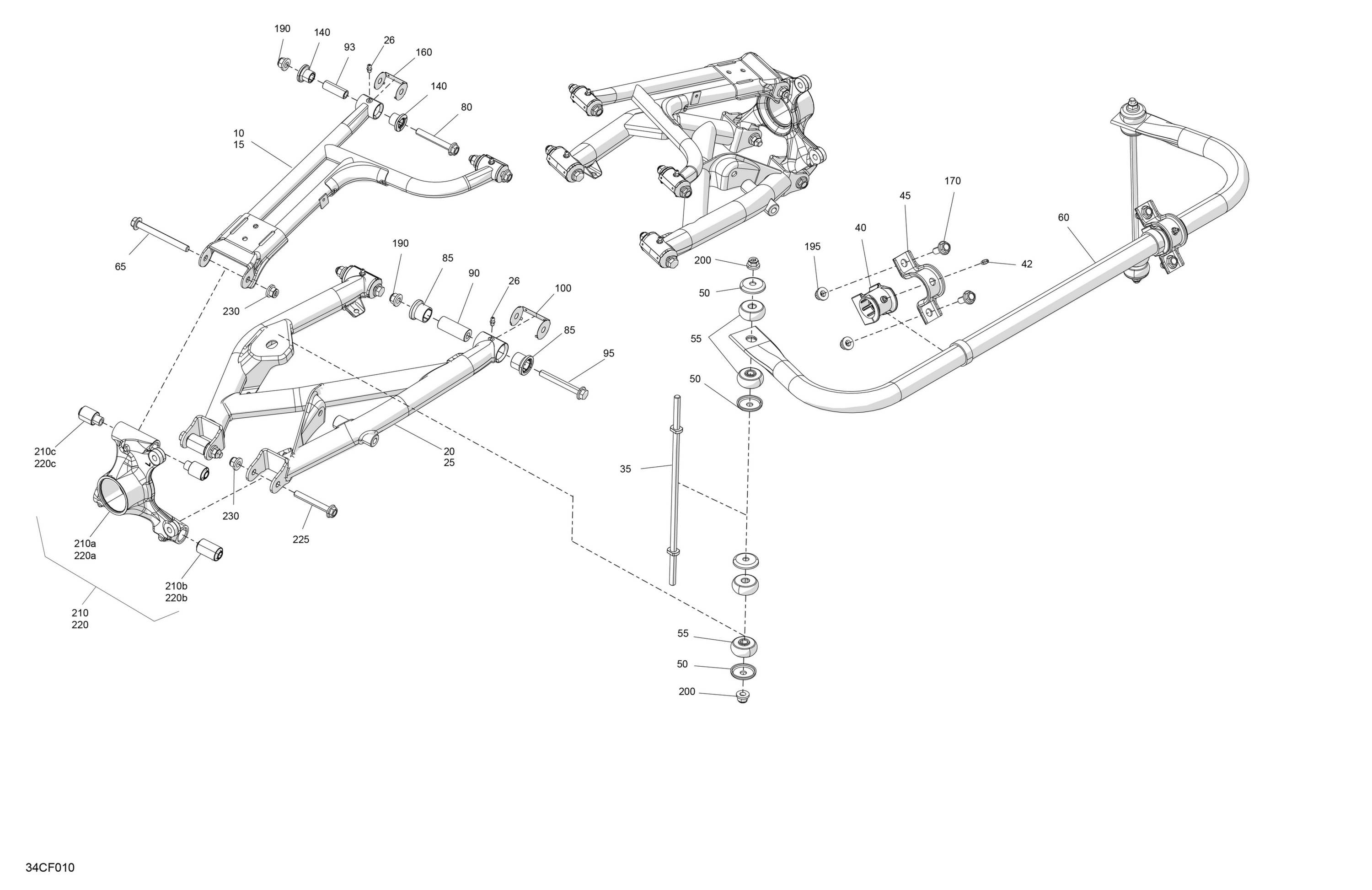 Схема узла: Suspension - Rear Components