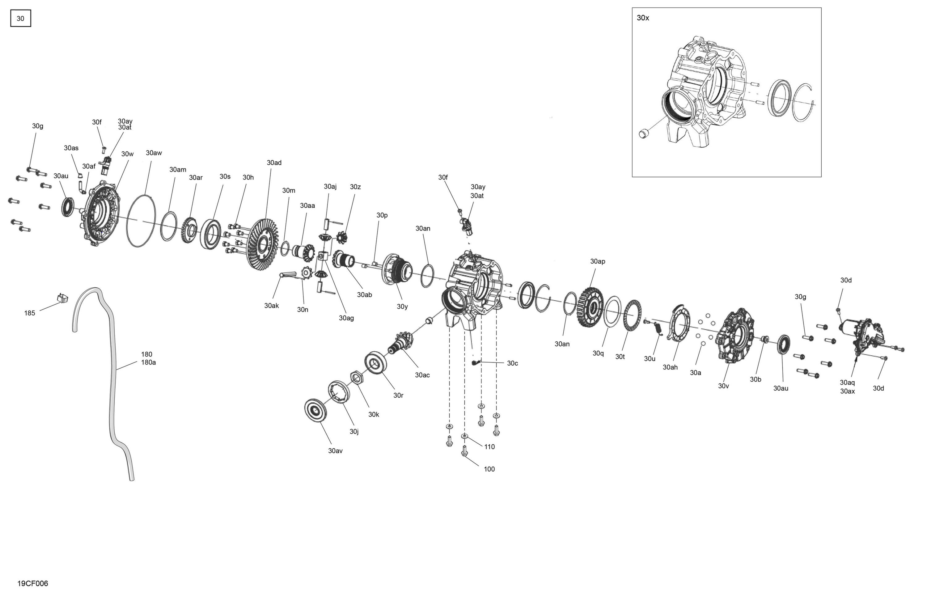 Схема узла: Drive - Front - Differential Parts