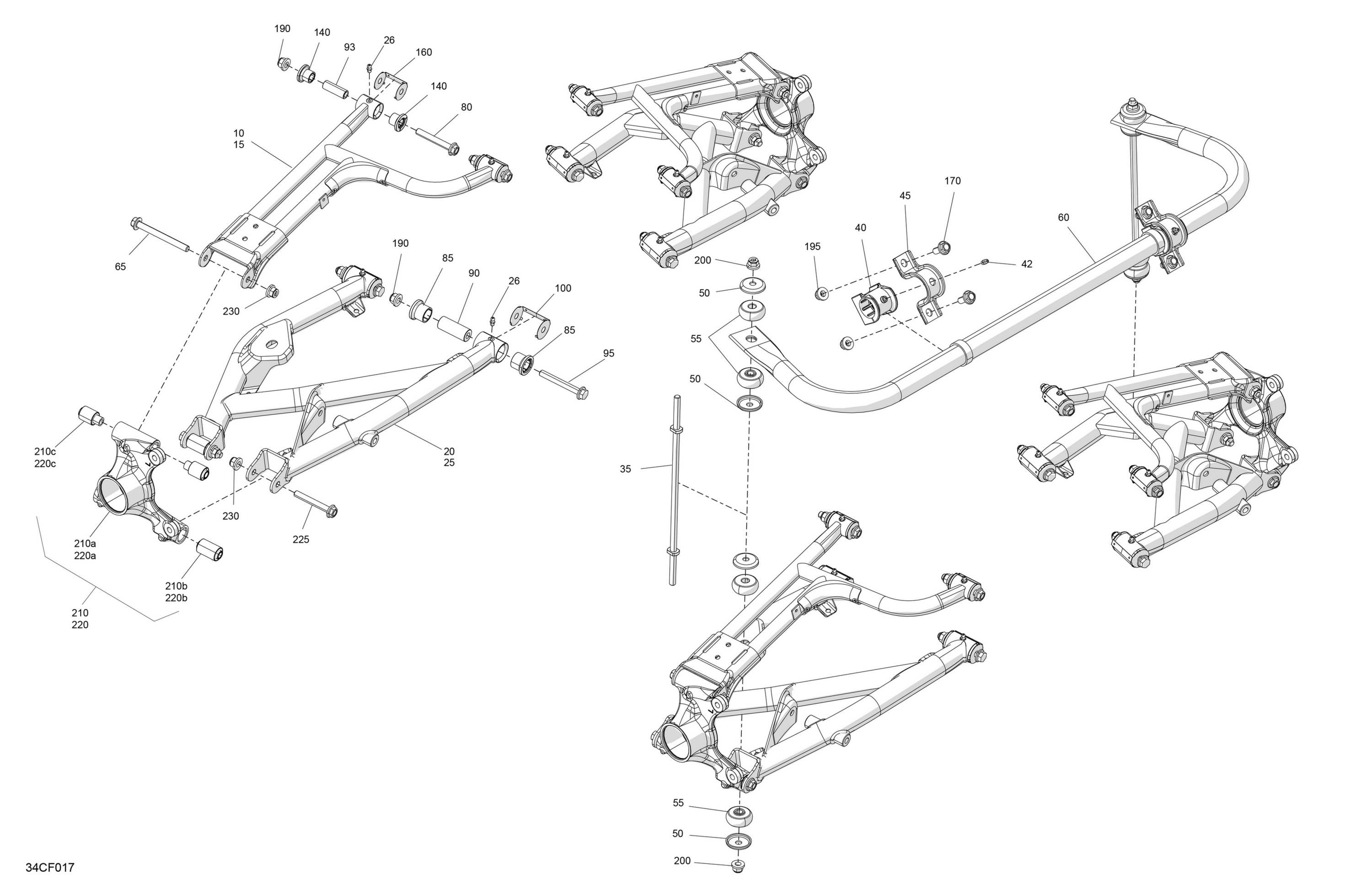 Схема узла: Suspension - Rear Components