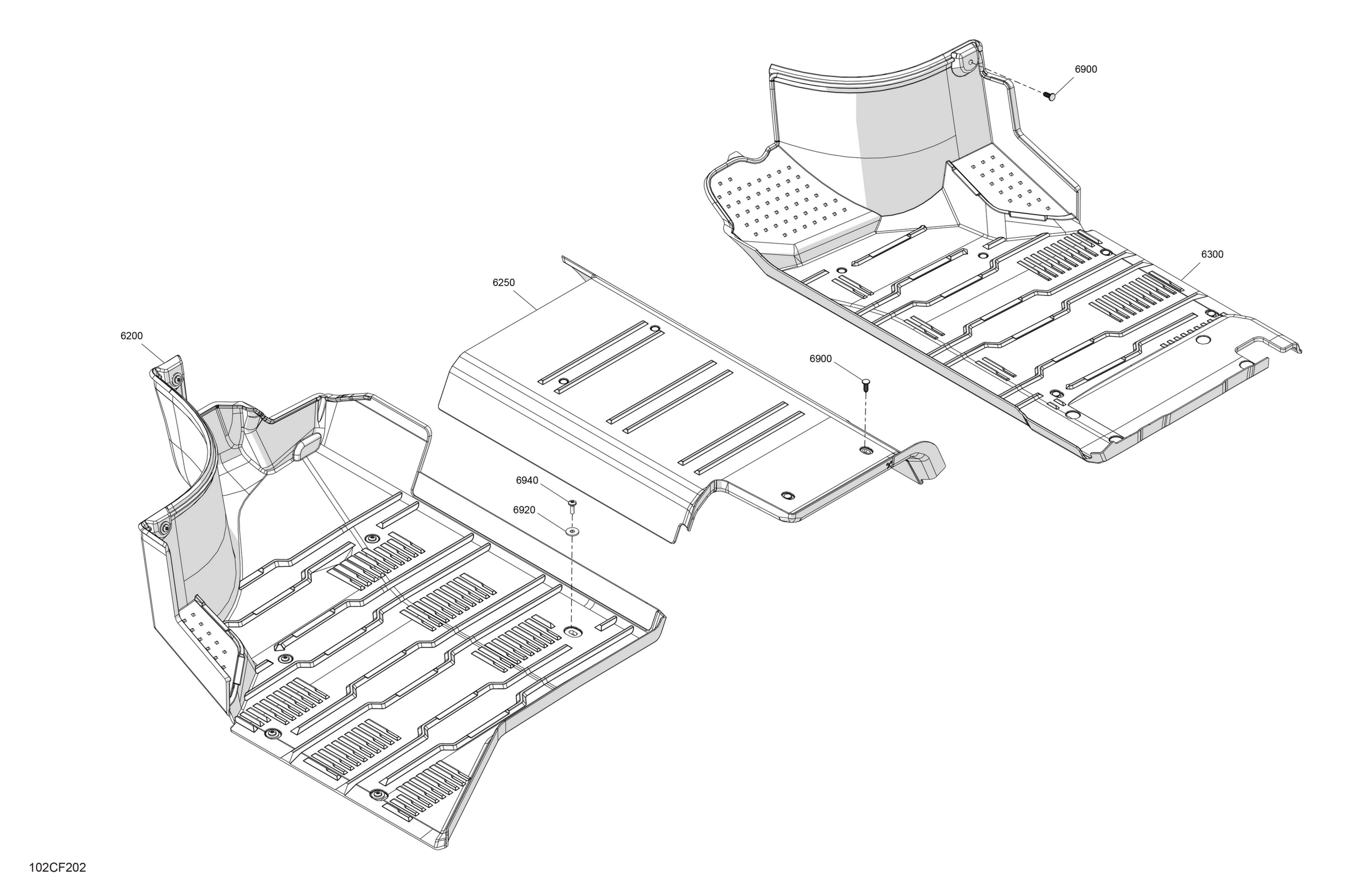 Схема узла: Enclosure Cab - Flooring