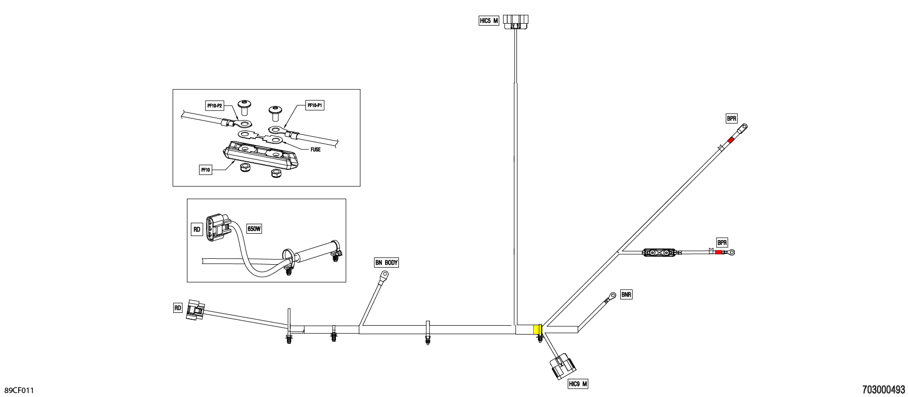 Схема узла: Electric - Voltage Regulator Wiring Harness